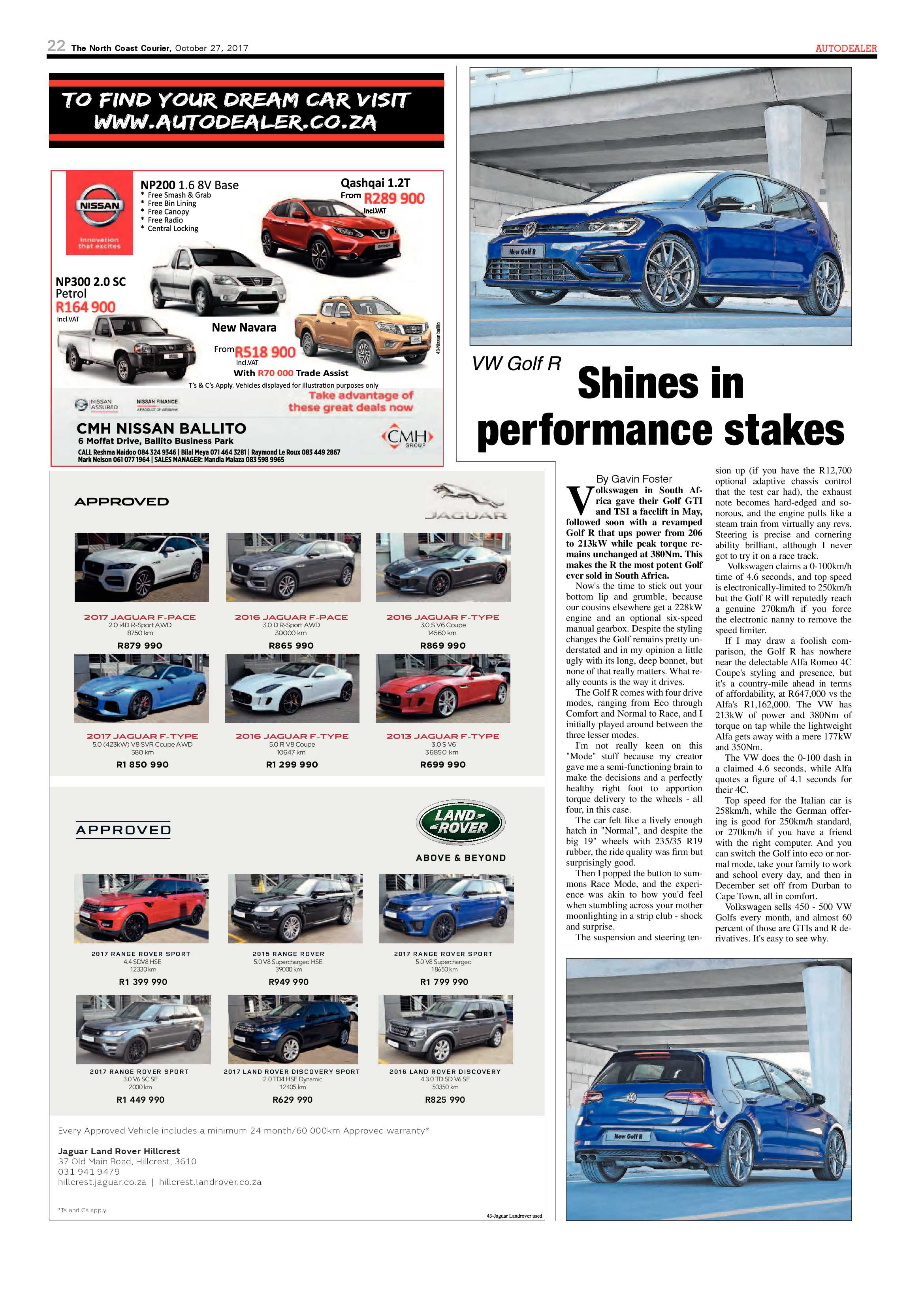 The North Coast Courier – 27 October 2017 page 22