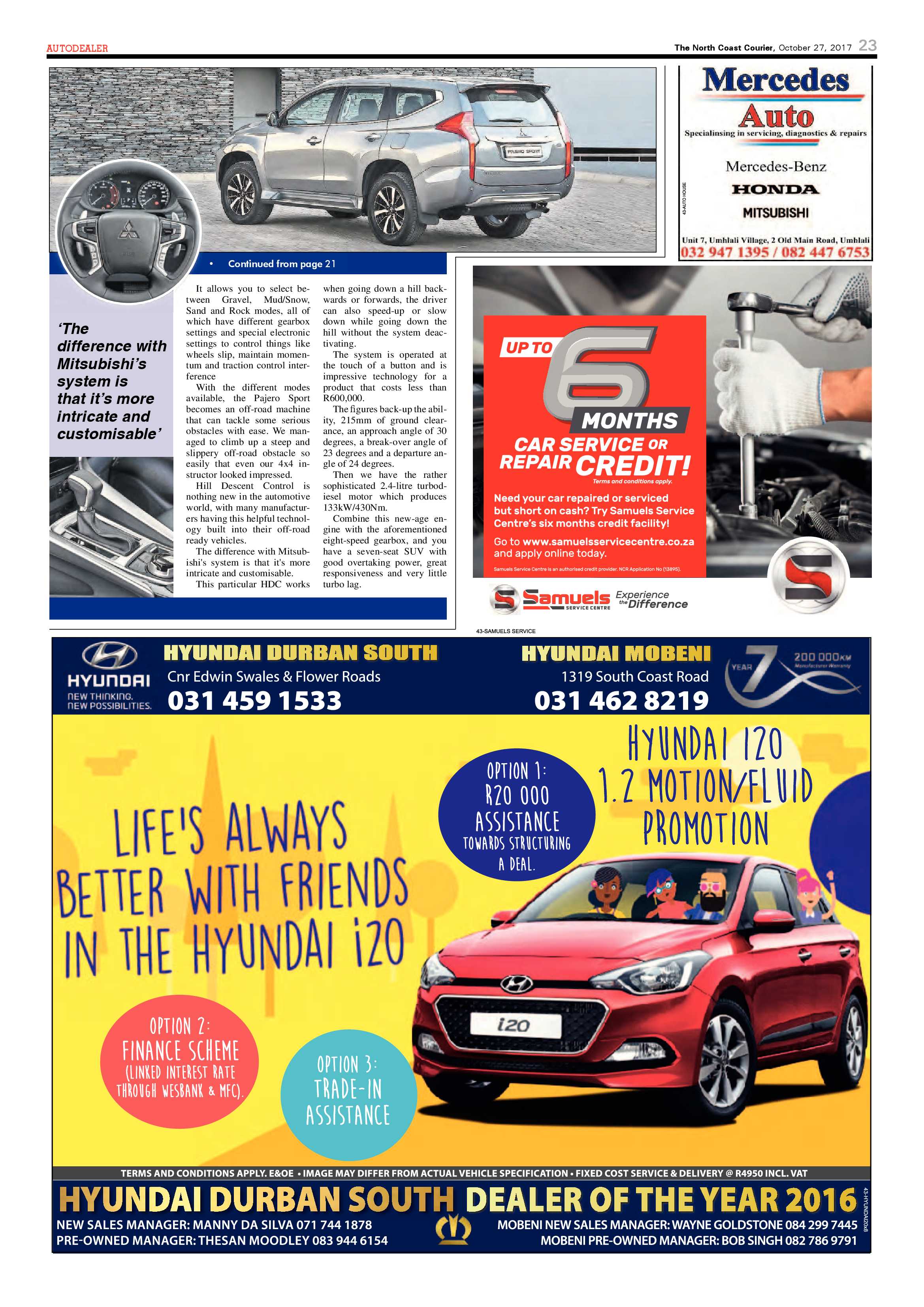 The North Coast Courier – 27 October 2017 page 23