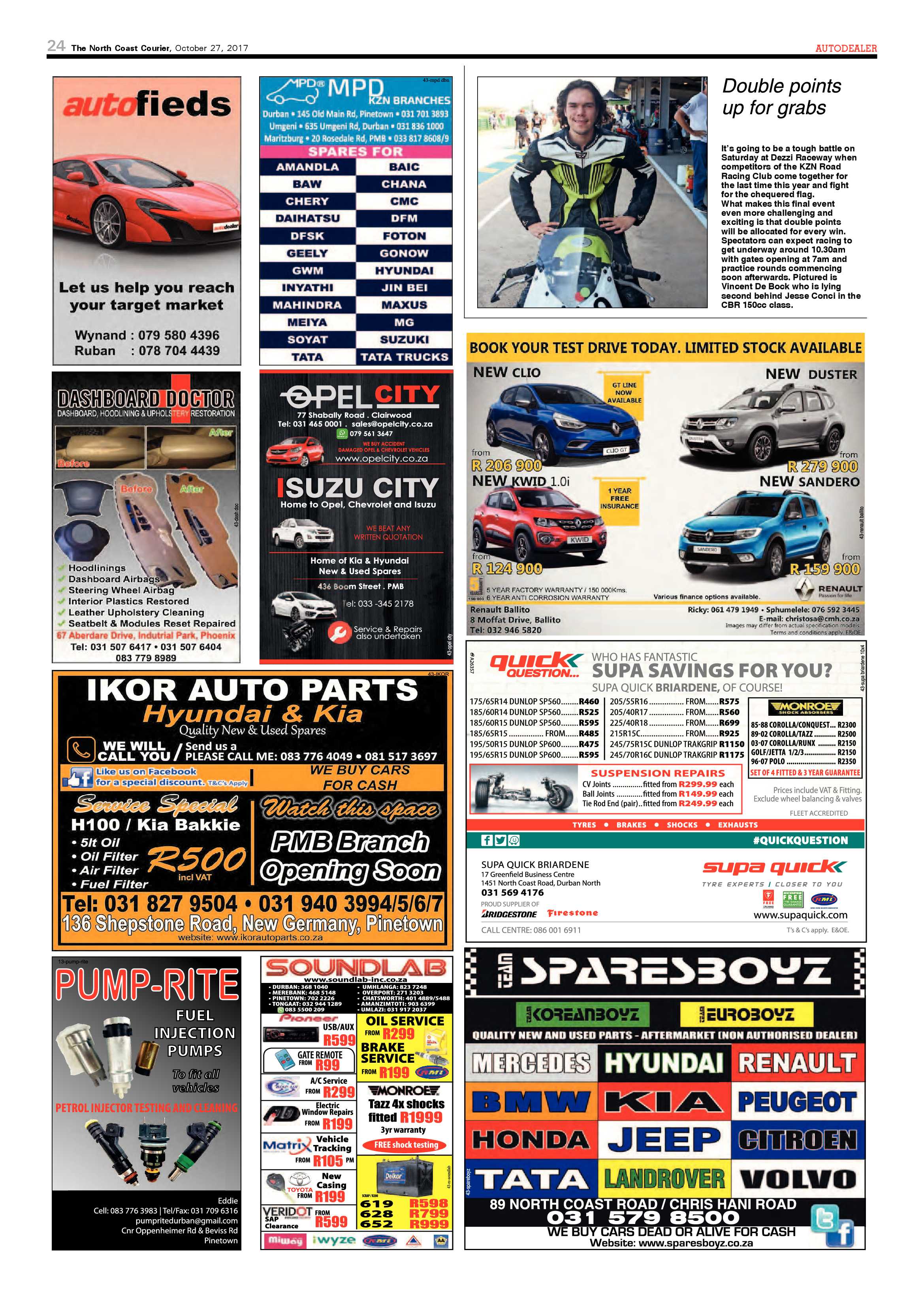 The North Coast Courier – 27 October 2017 page 24