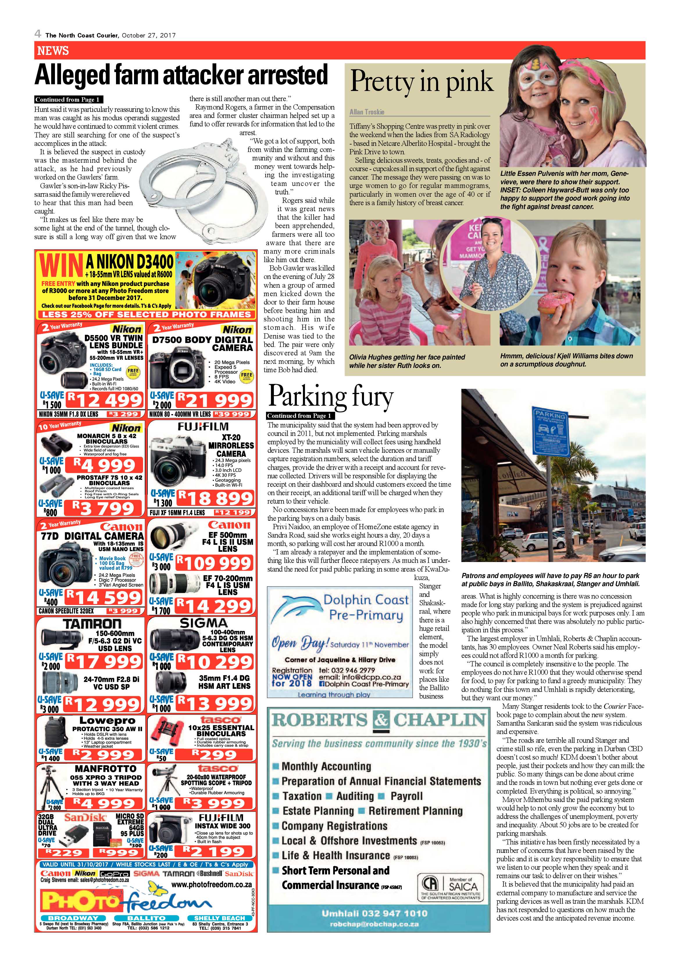 The North Coast Courier – 27 October 2017 page 4
