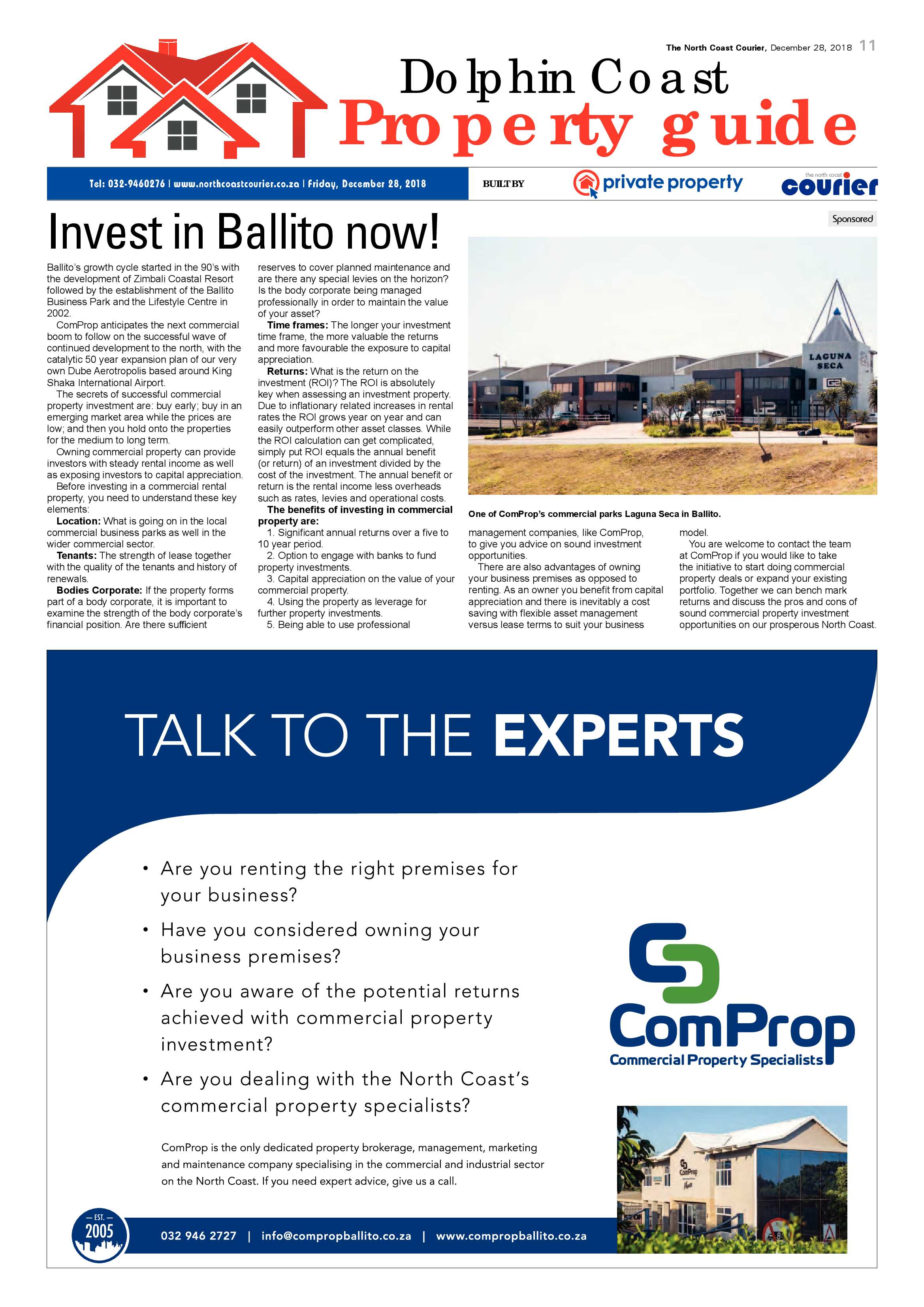 The North Coast Courier – 28 December 2018 page 11