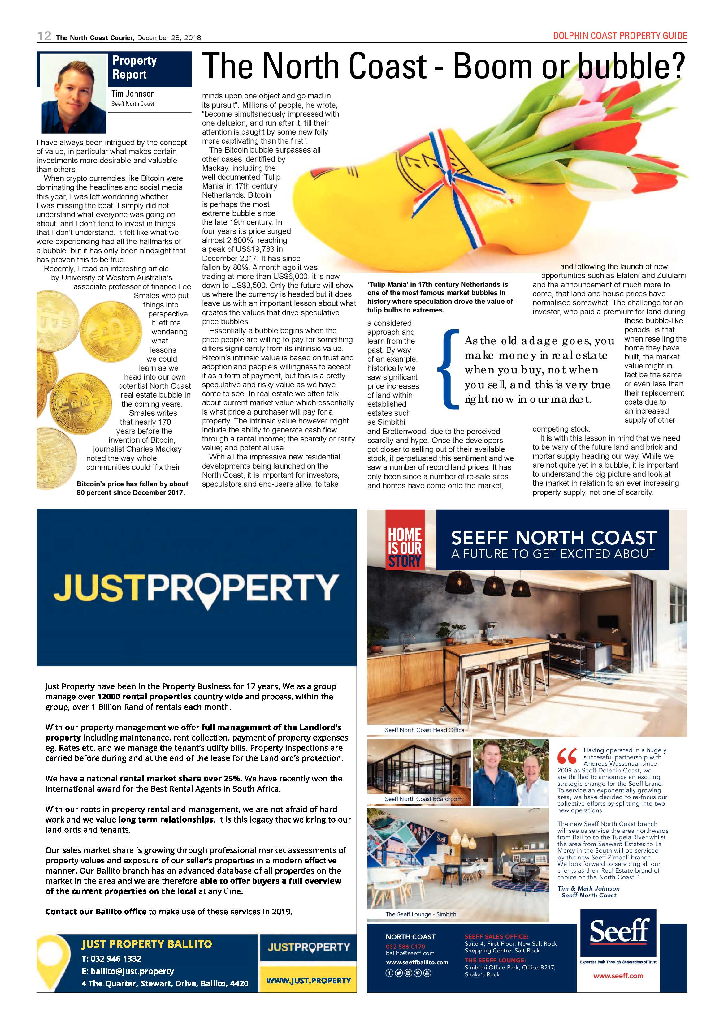 The North Coast Courier – 28 December 2018 page 12