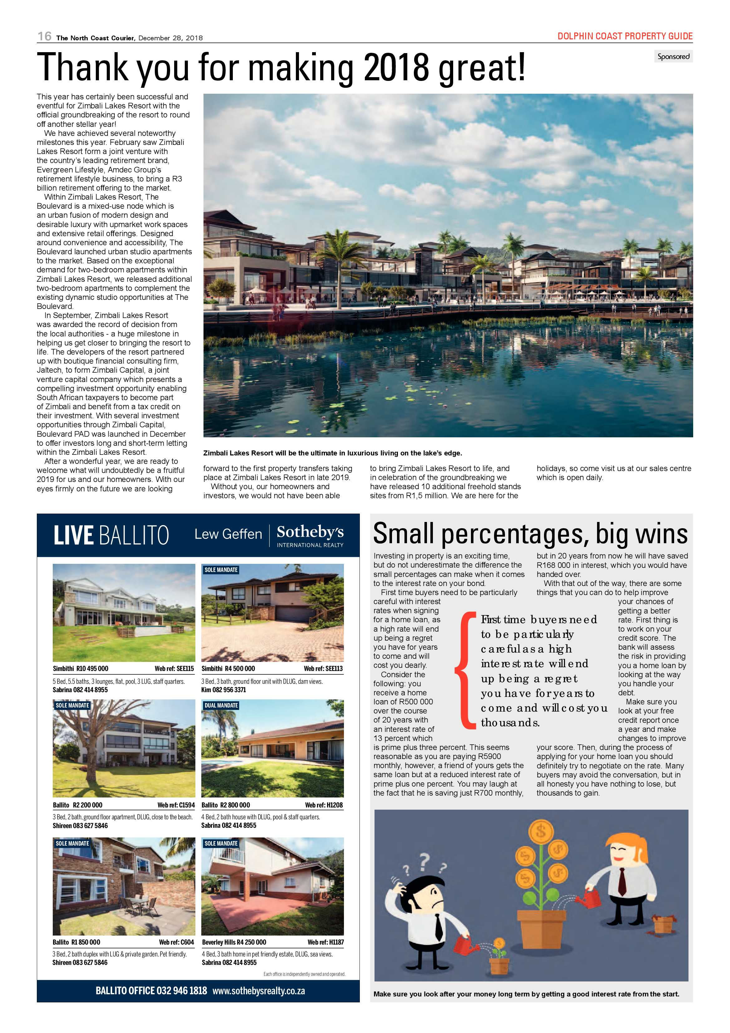 The North Coast Courier – 28 December 2018 page 16
