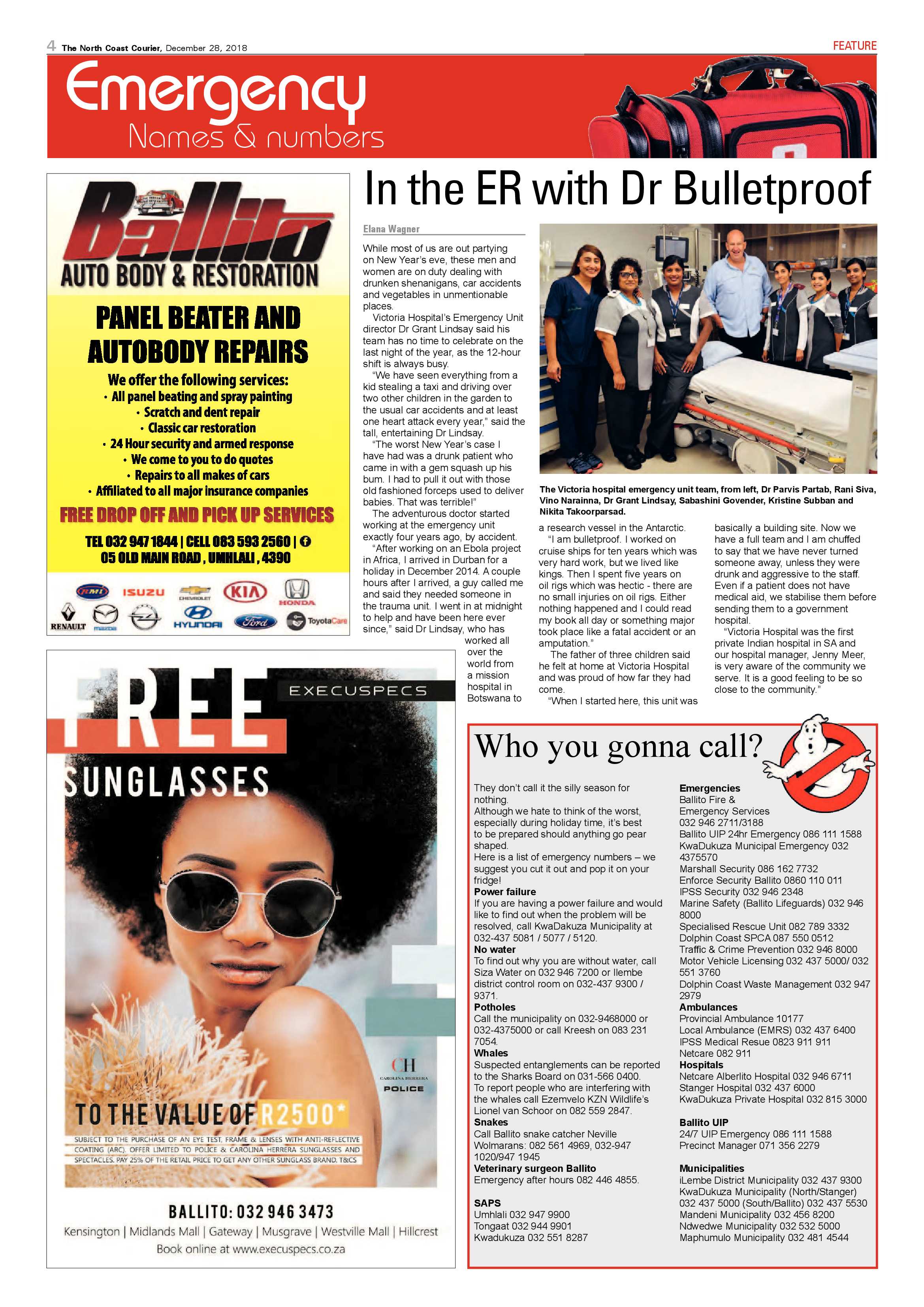 The North Coast Courier – 28 December 2018 page 4