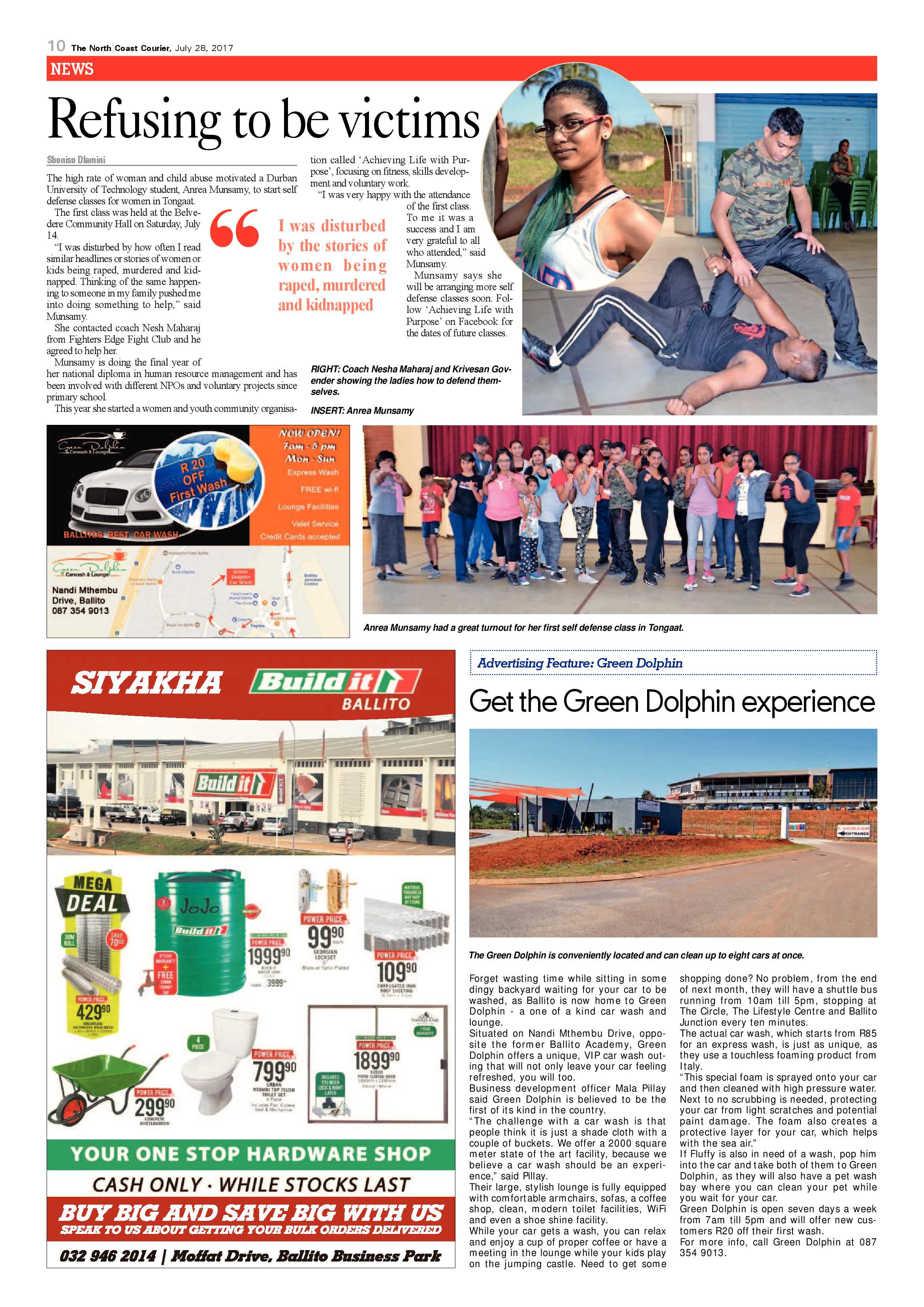 The North Coast Courier – 28 July 2017 page 10