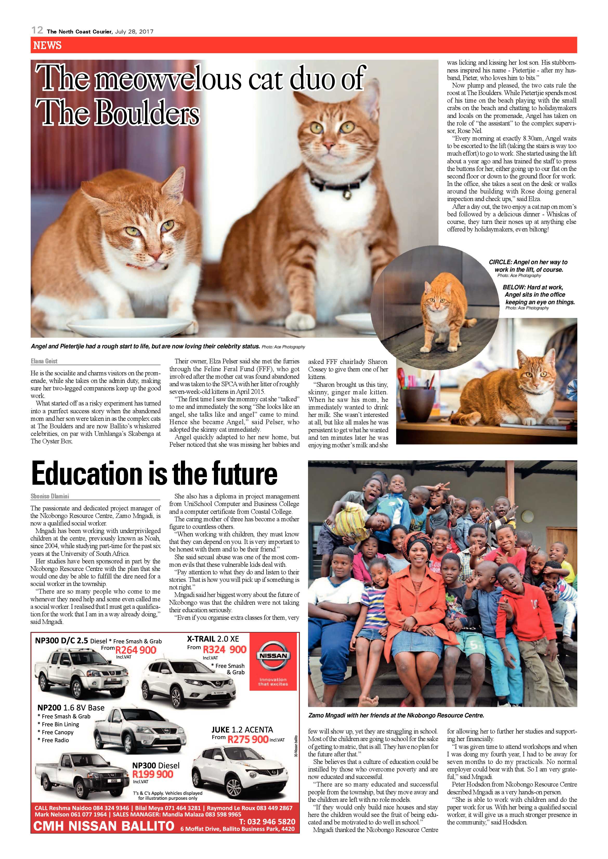 The North Coast Courier – 28 July 2017 page 12