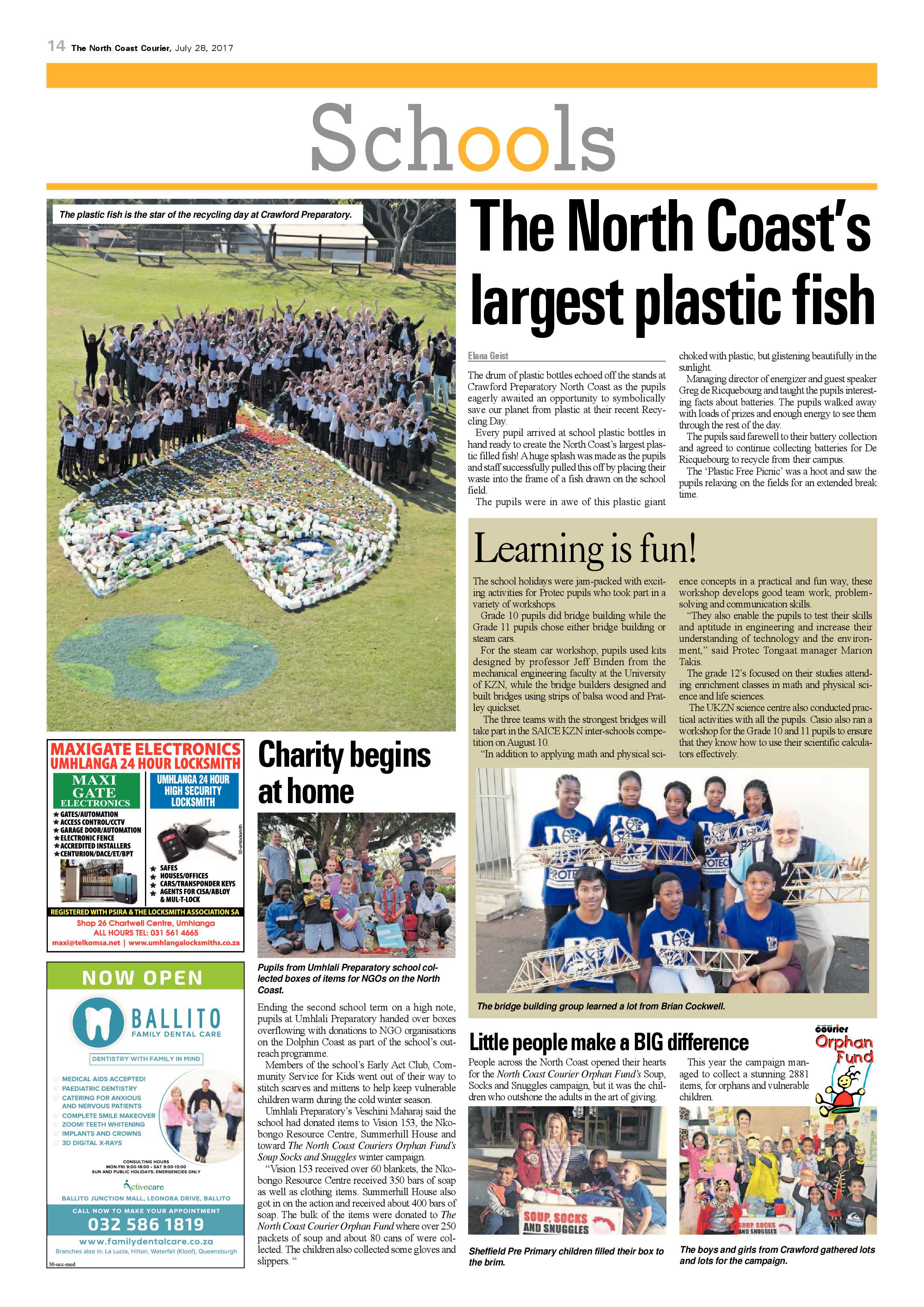 The North Coast Courier – 28 July 2017 page 14