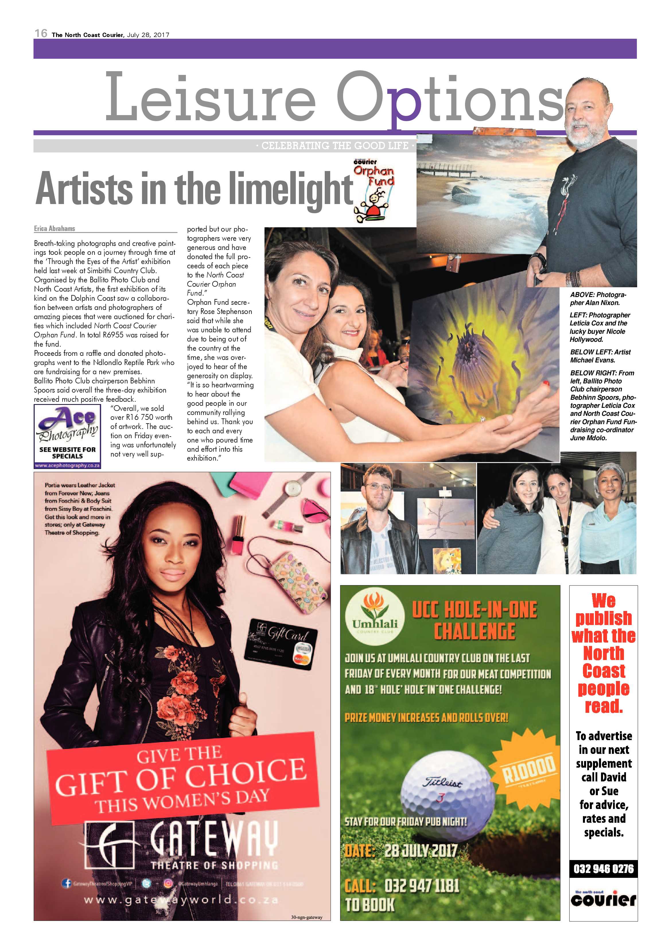 The North Coast Courier – 28 July 2017 page 16