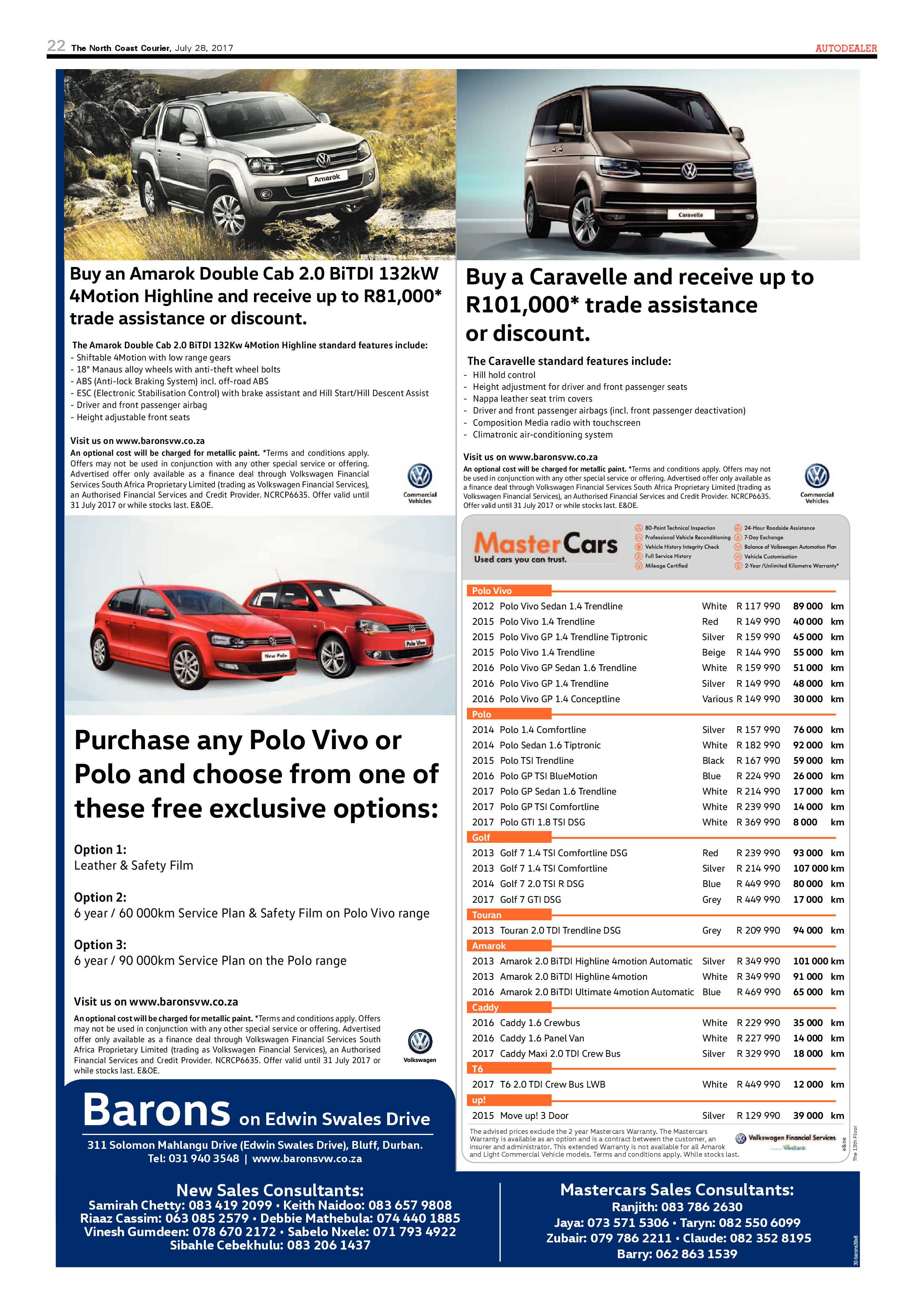 The North Coast Courier – 28 July 2017 page 22