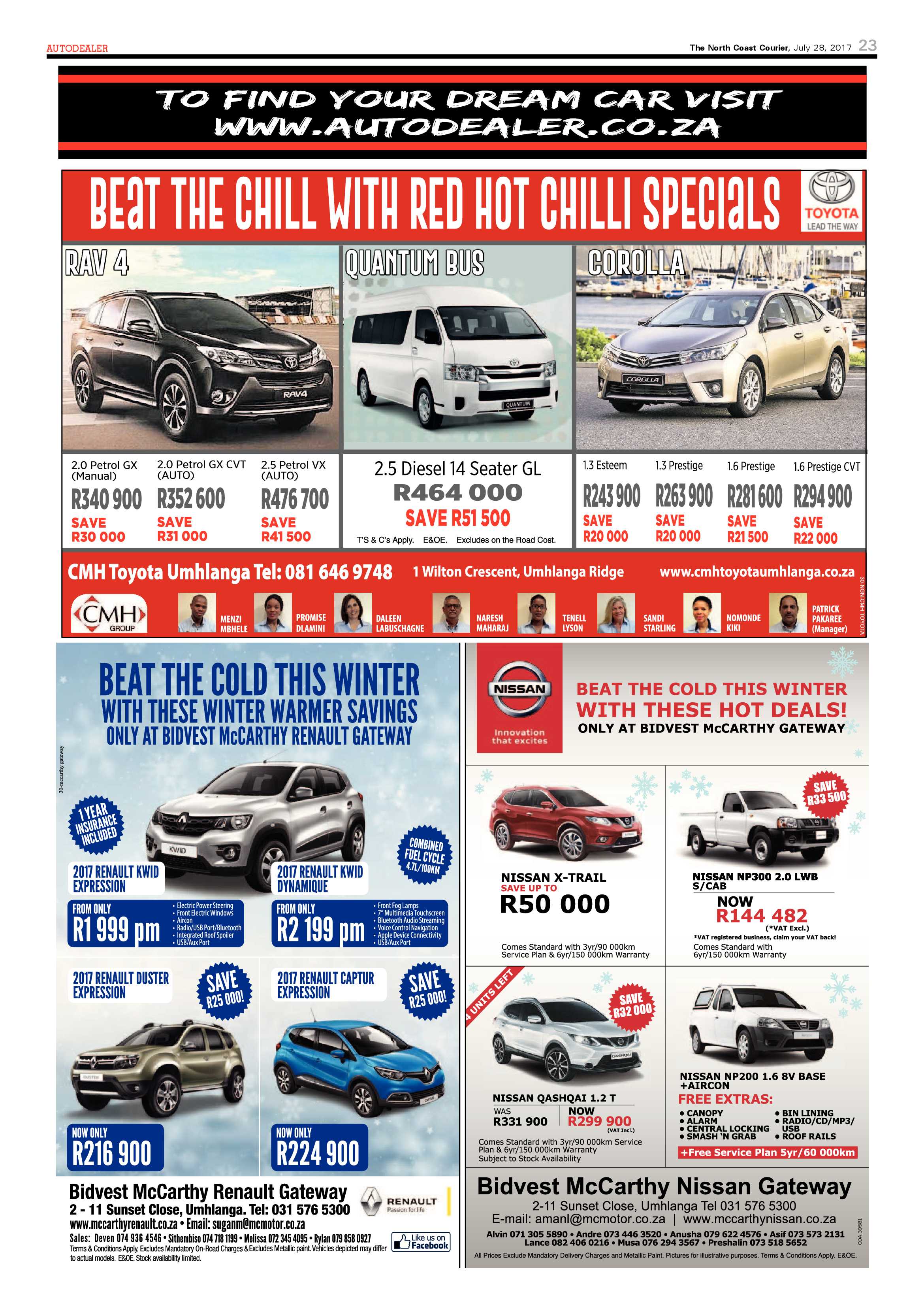 The North Coast Courier – 28 July 2017 page 23