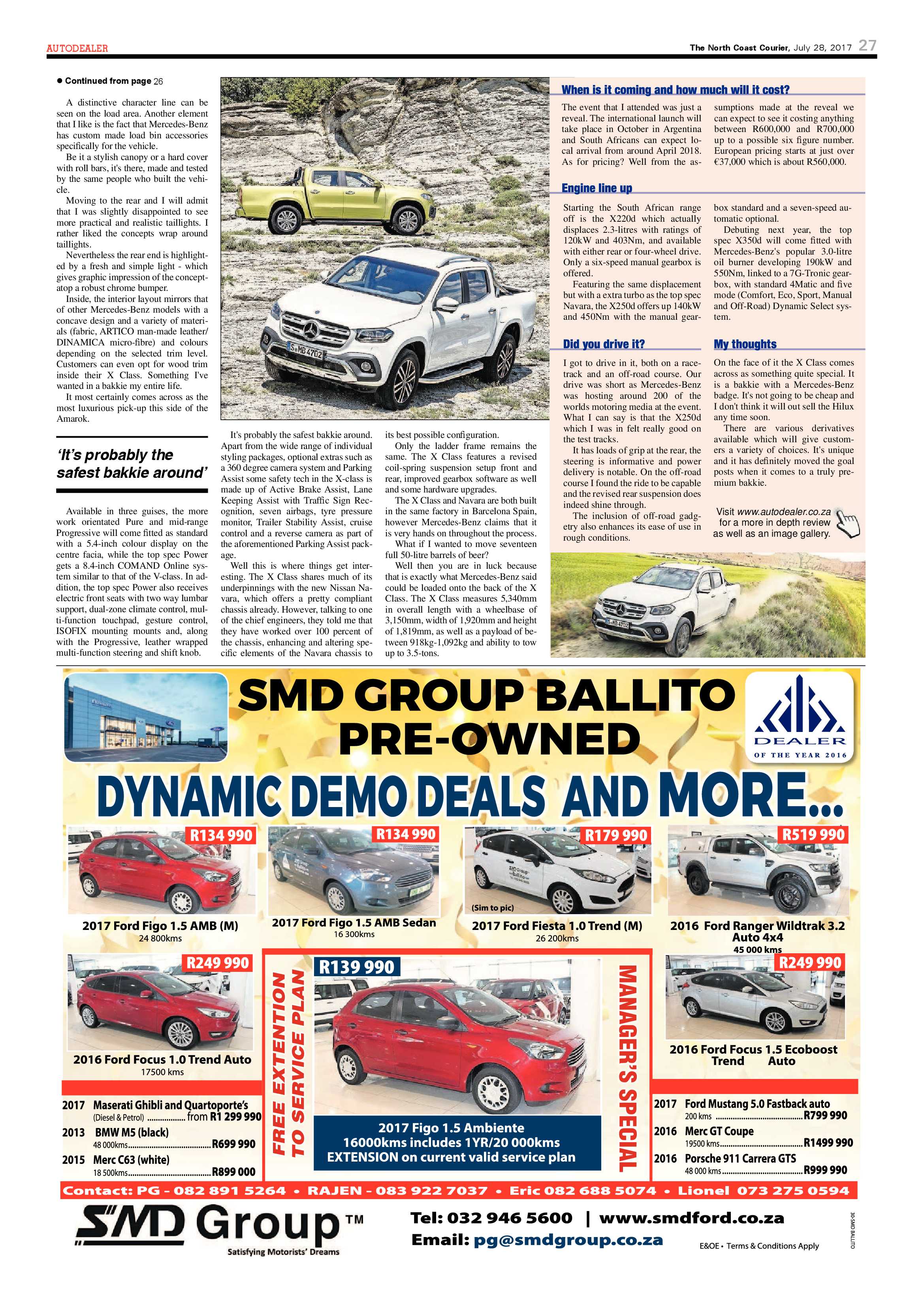 The North Coast Courier – 28 July 2017 page 27