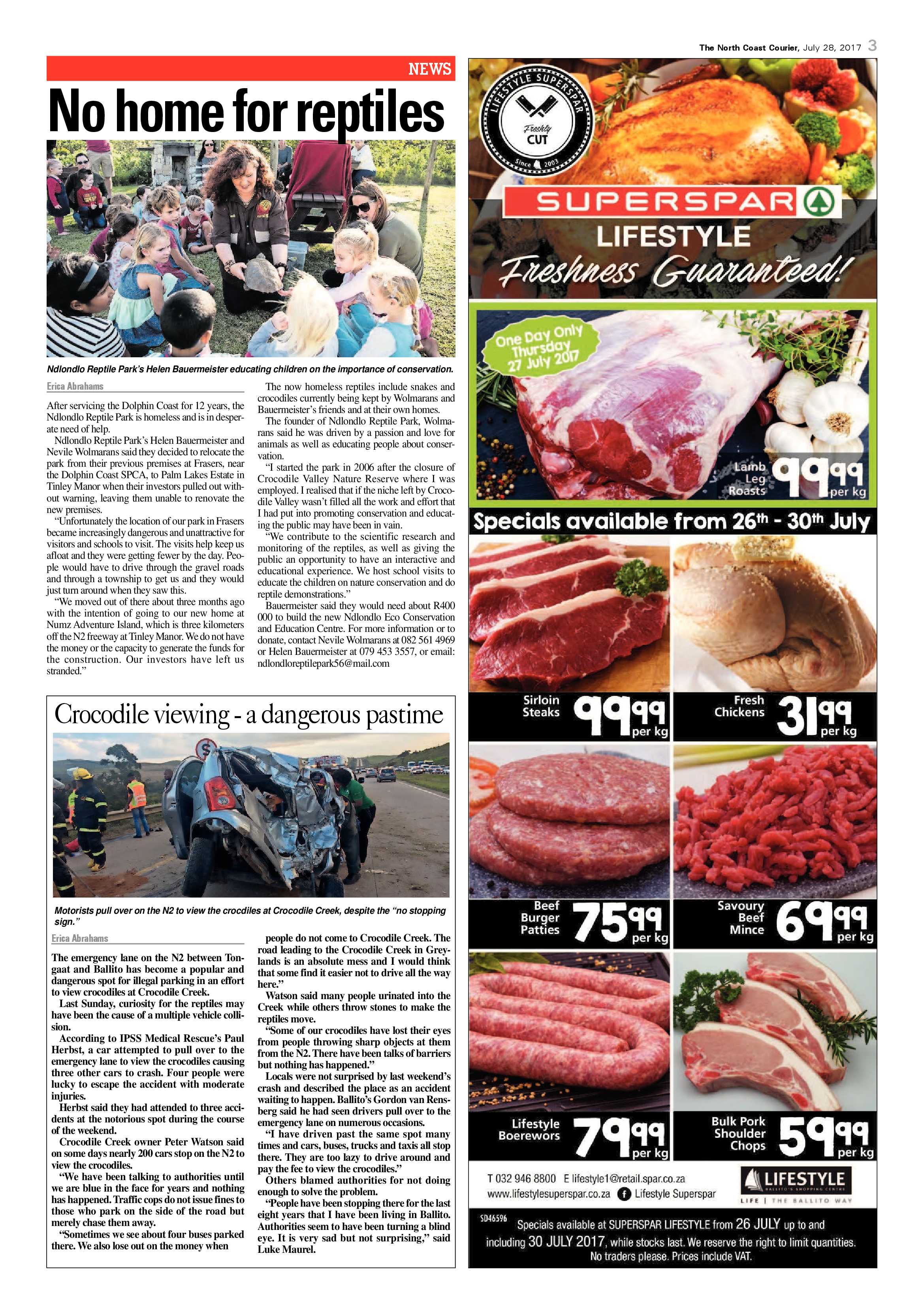 The North Coast Courier – 28 July 2017 page 3