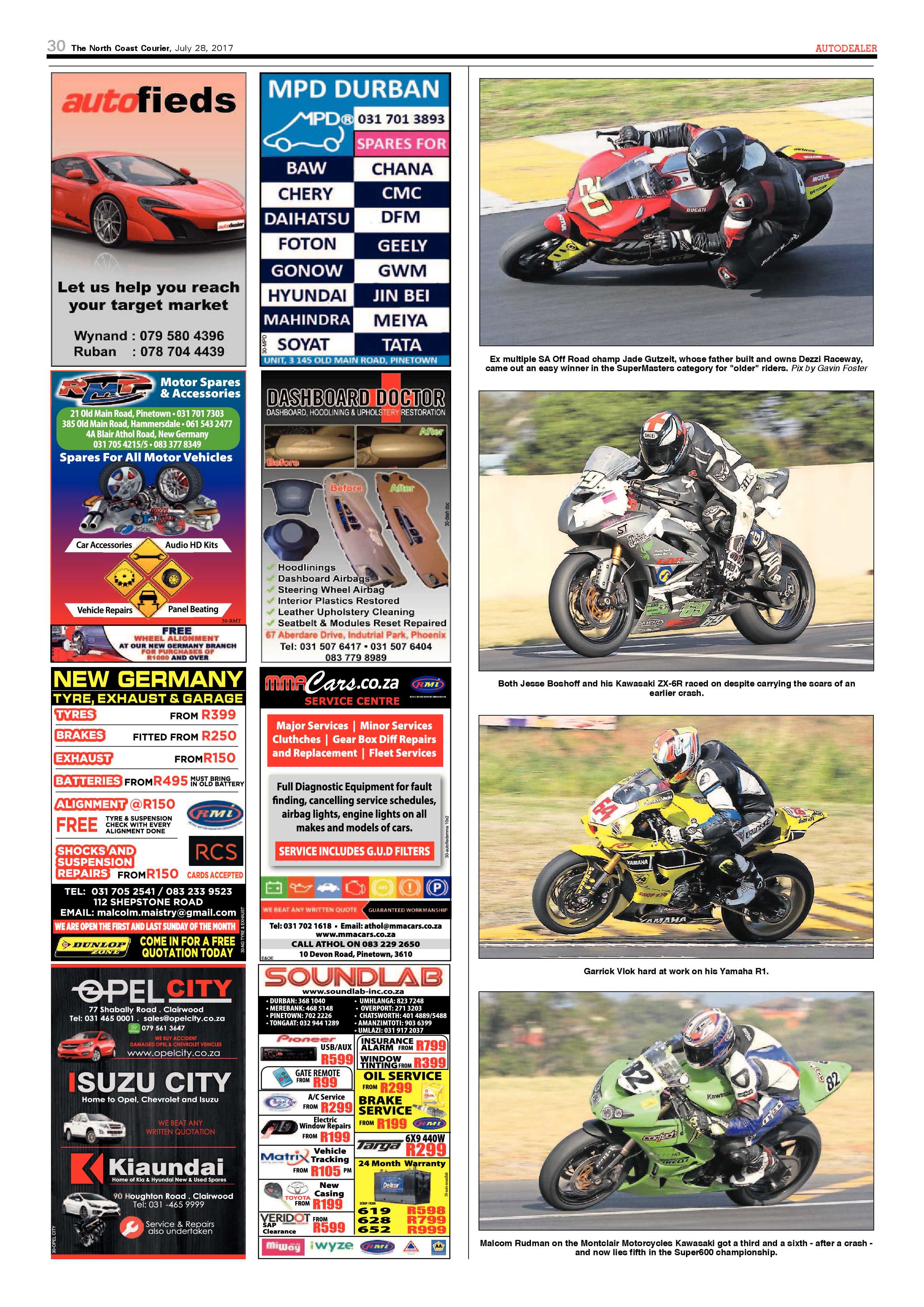The North Coast Courier – 28 July 2017 page 30