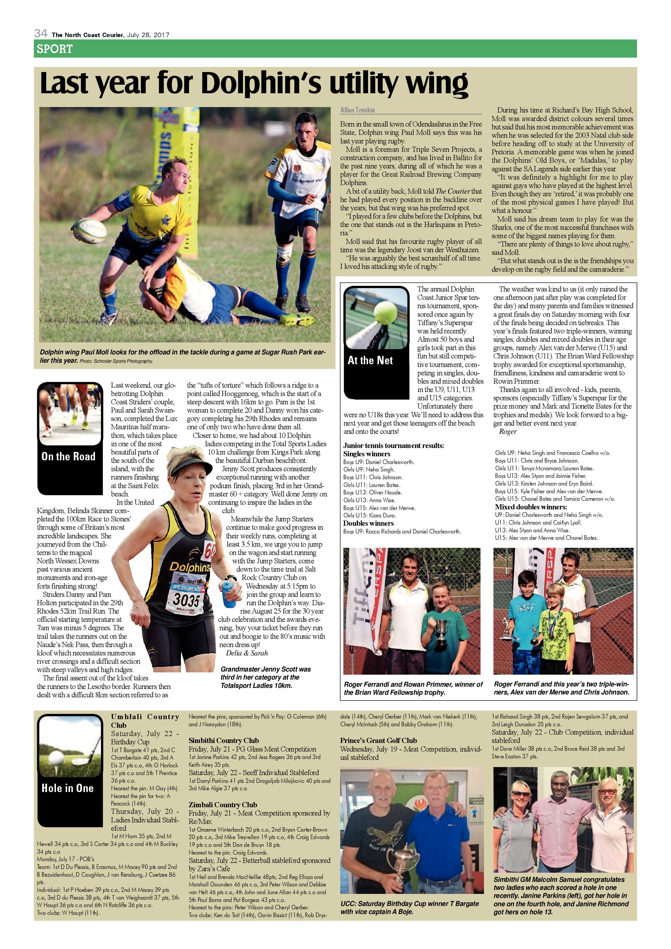 The North Coast Courier – 28 July 2017 page 34