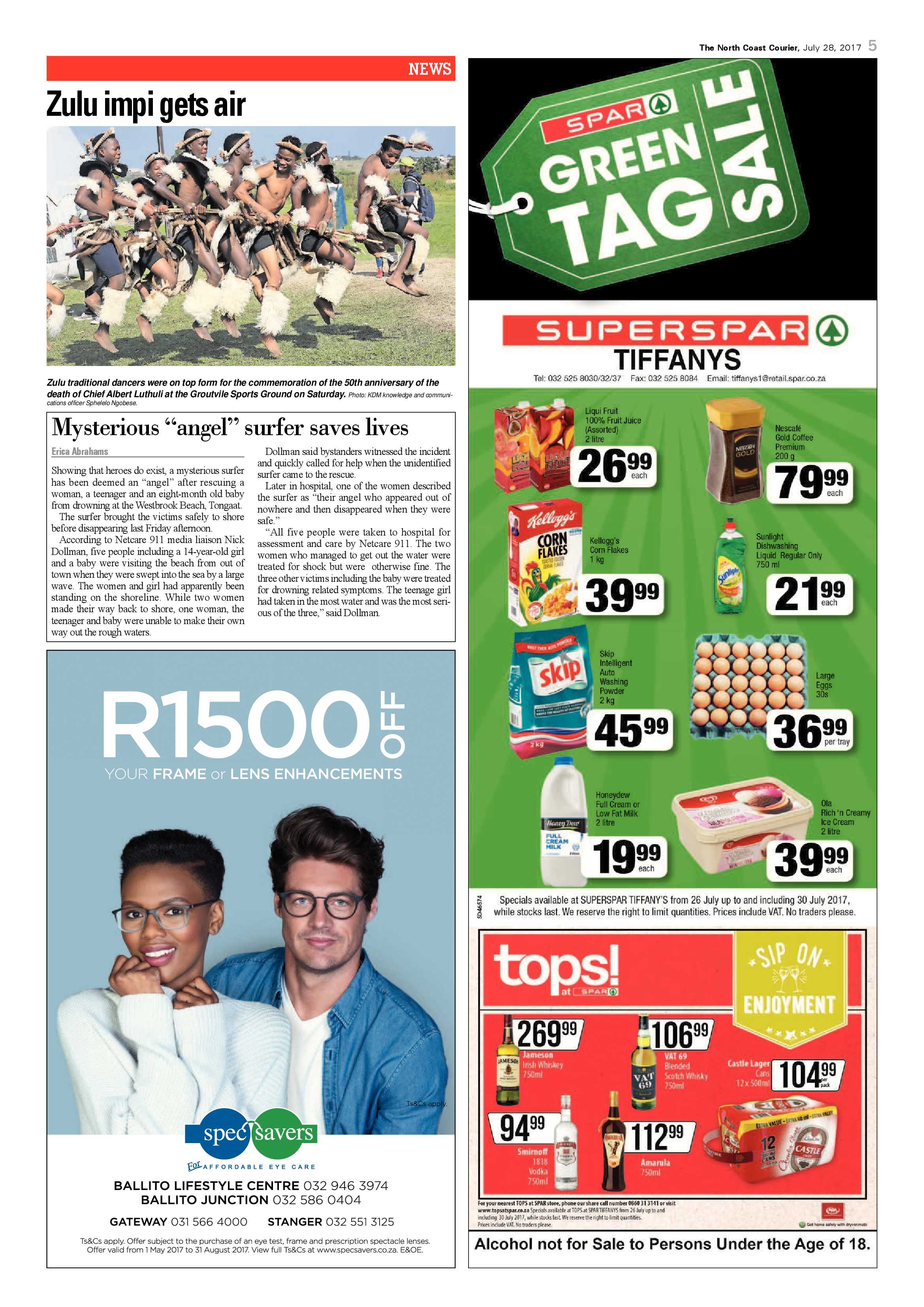 The North Coast Courier – 28 July 2017 page 5