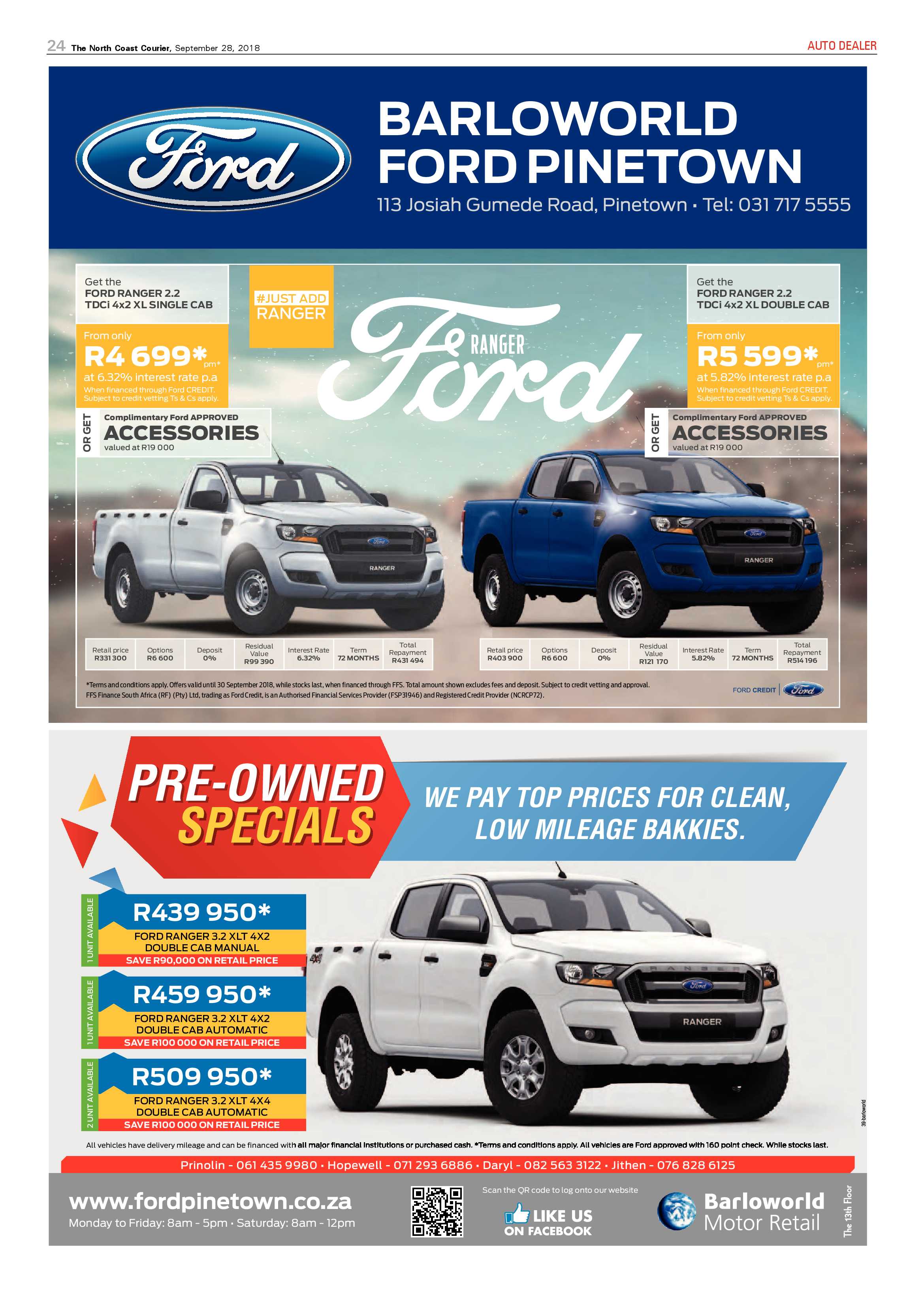 The North Coast Courier – 28 September 2018 page 24
