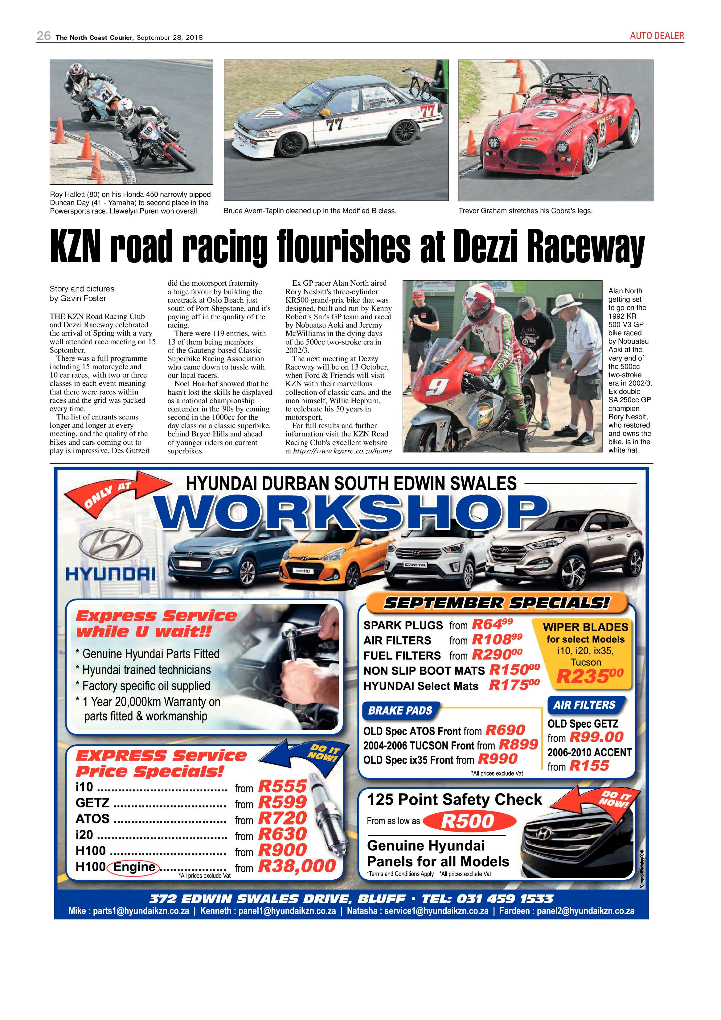 The North Coast Courier – 28 September 2018 page 26