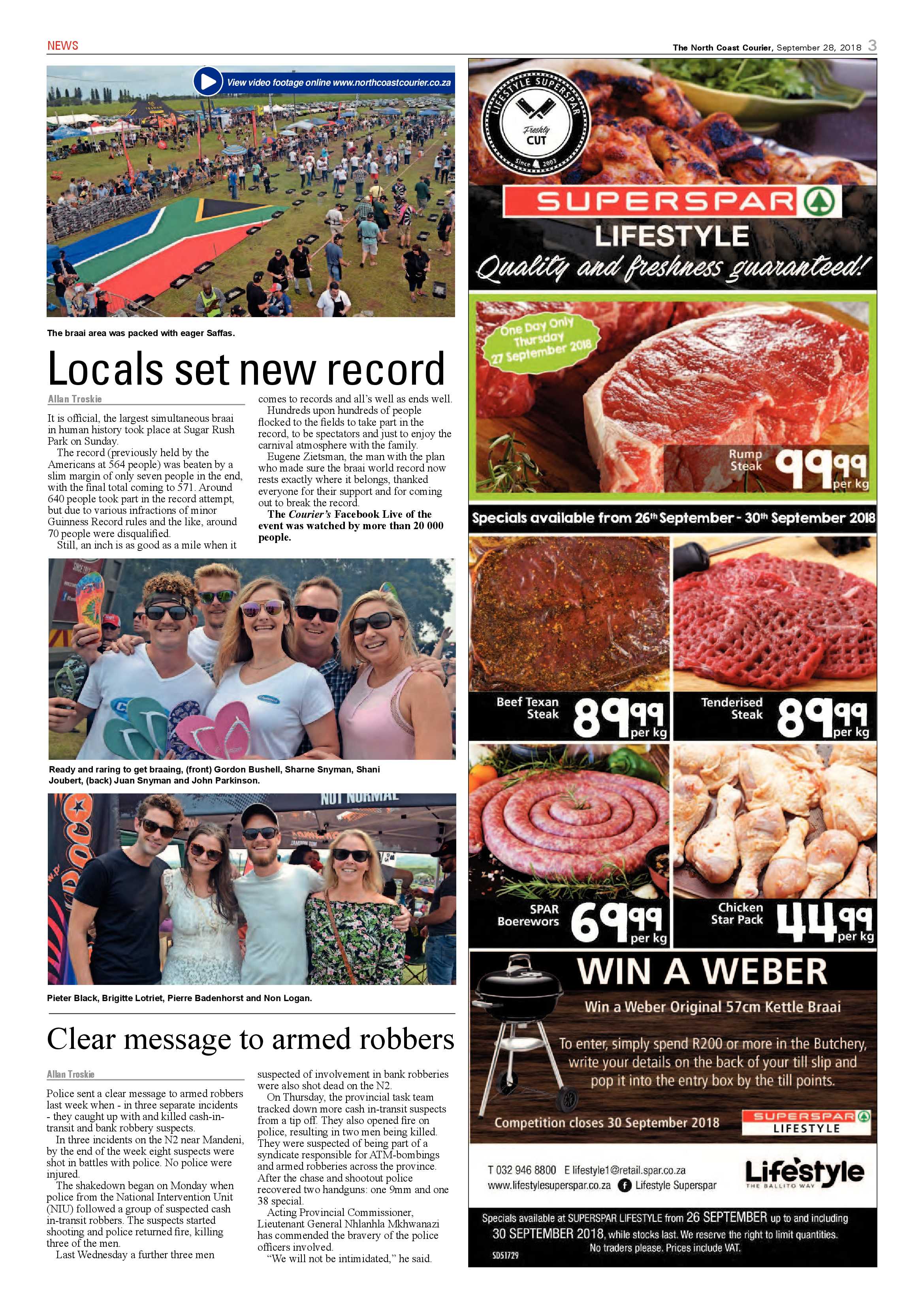 The North Coast Courier – 28 September 2018 page 3