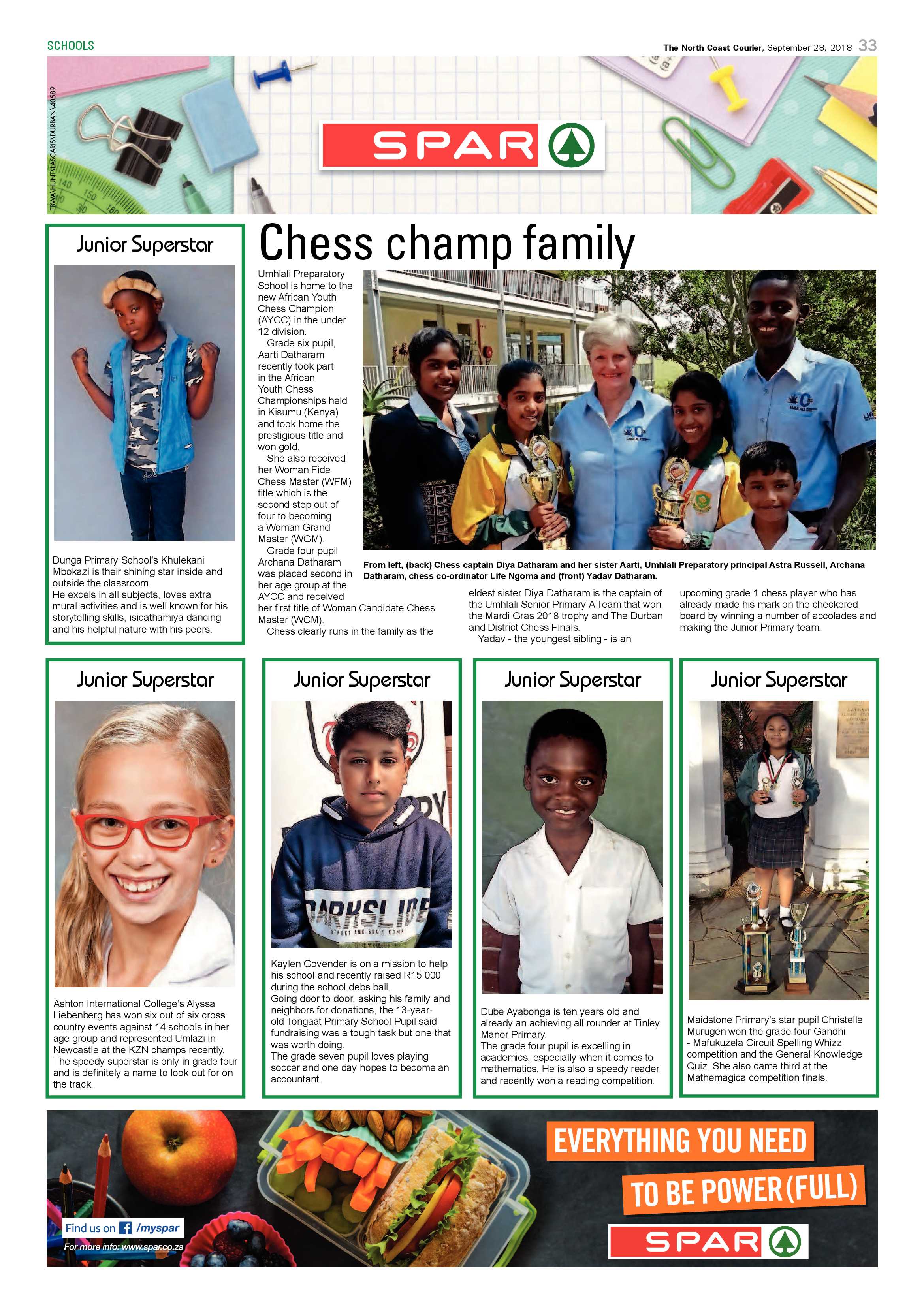 The North Coast Courier – 28 September 2018 page 33