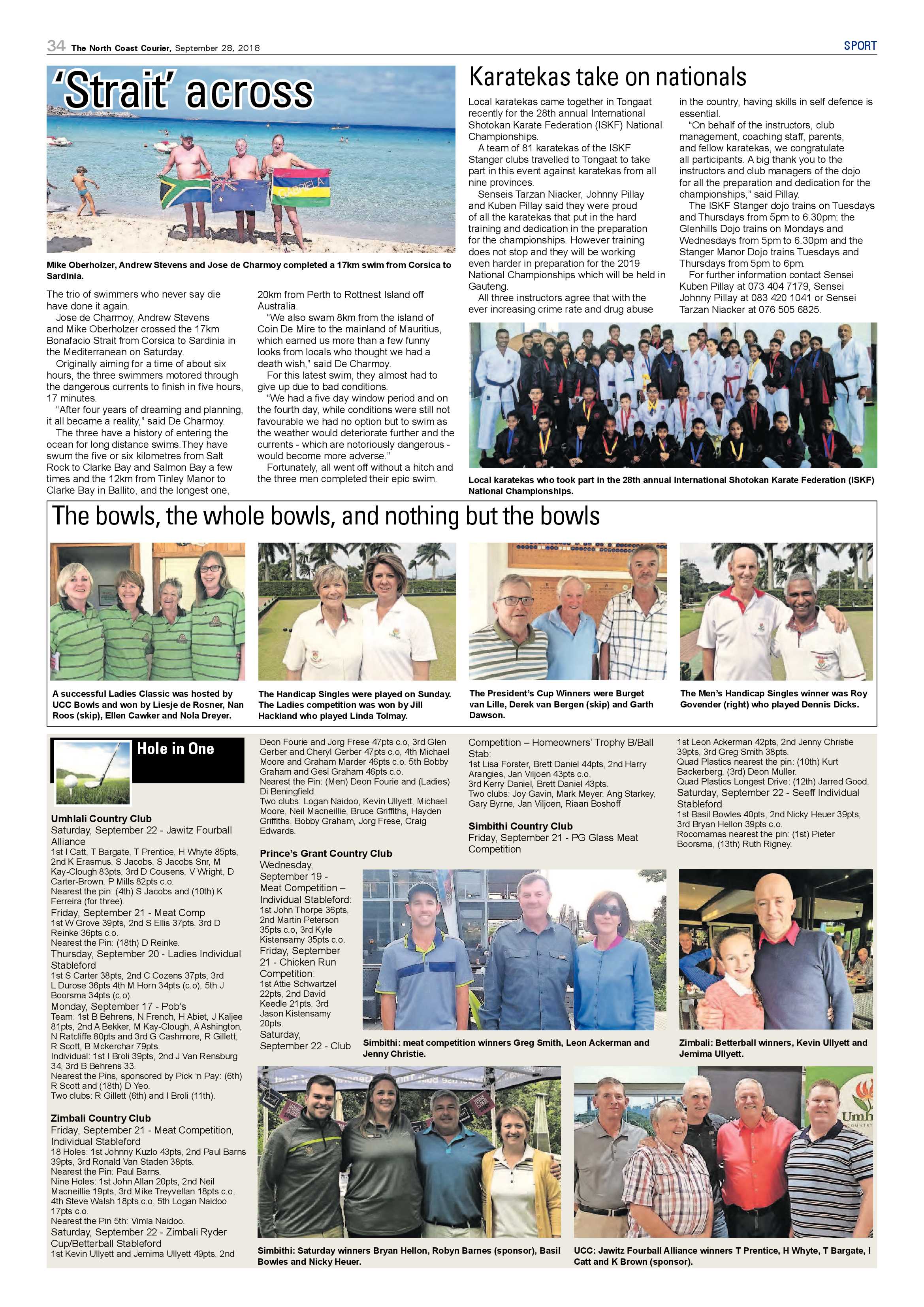 The North Coast Courier – 28 September 2018 page 34