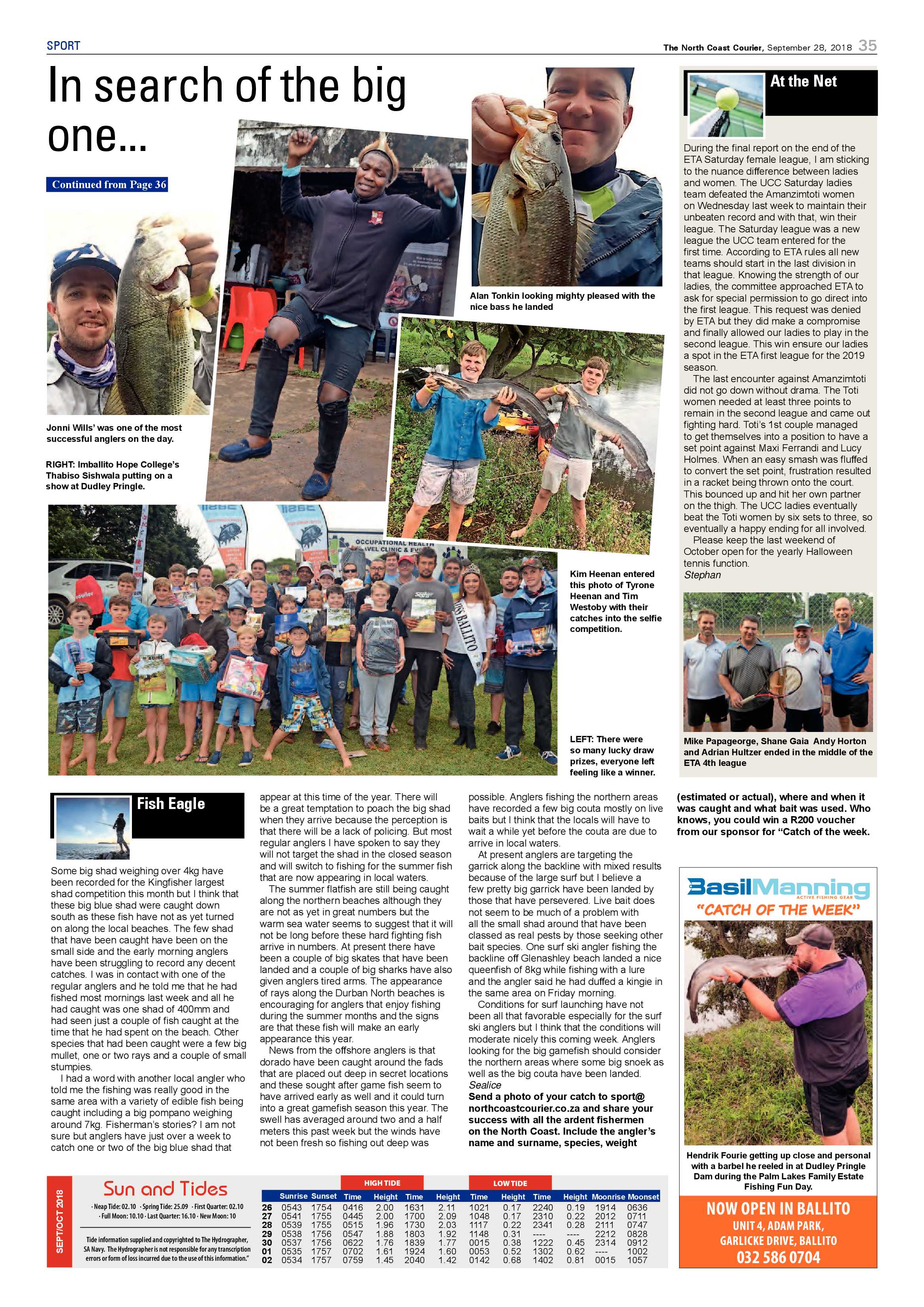 The North Coast Courier – 28 September 2018 page 35