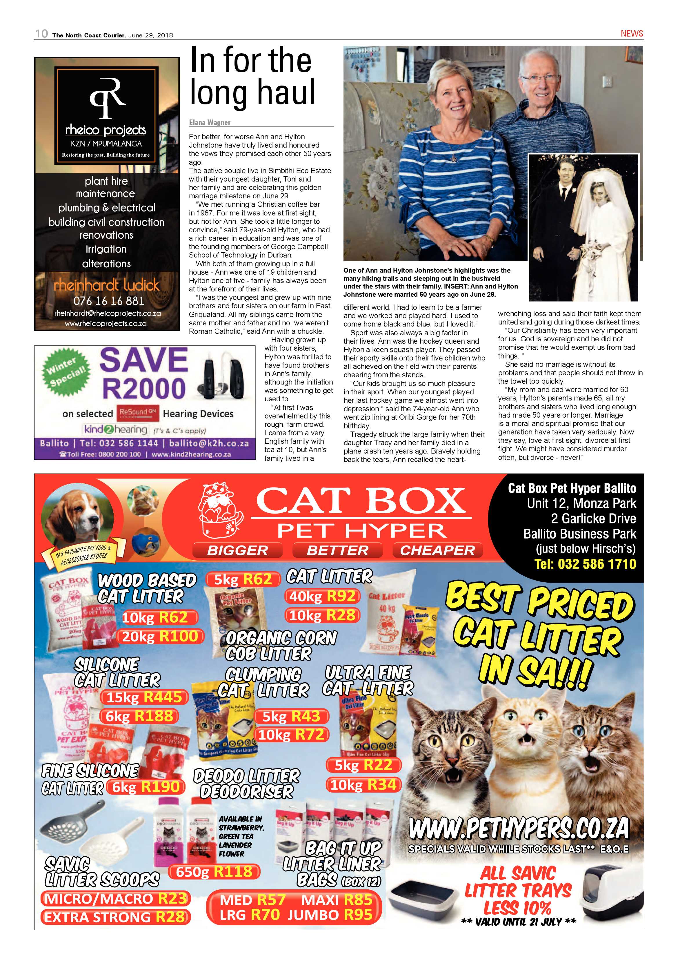 The North Coast Courier – 29 June 2018 page 10