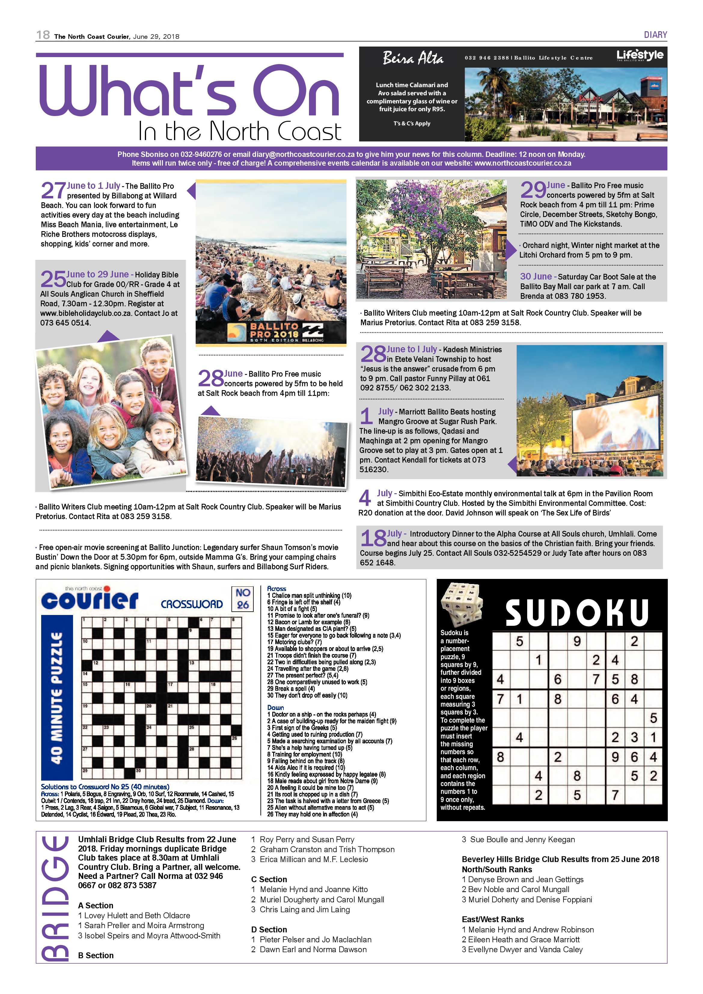 The North Coast Courier – 29 June 2018 page 18