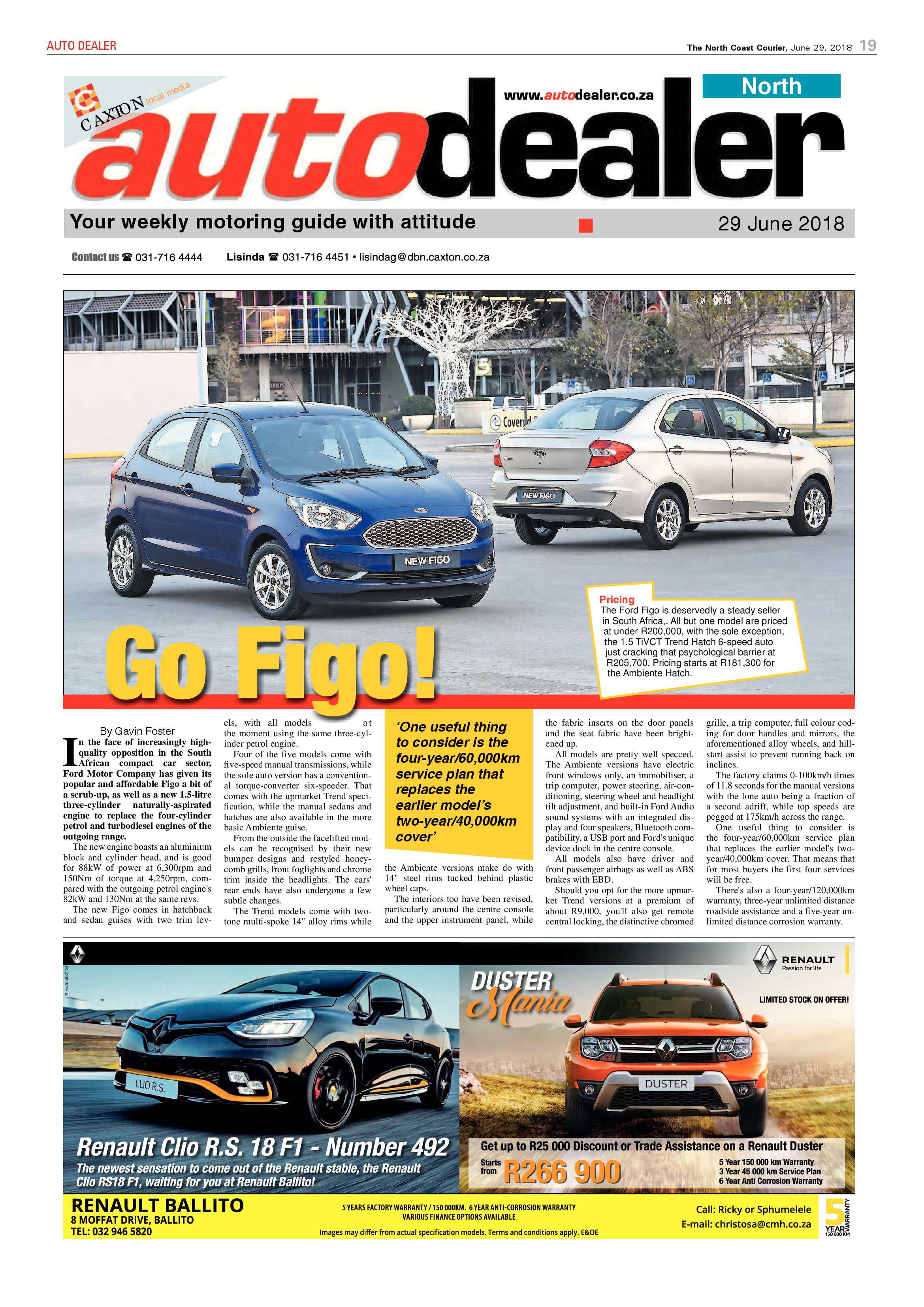 The North Coast Courier – 29 June 2018 page 19