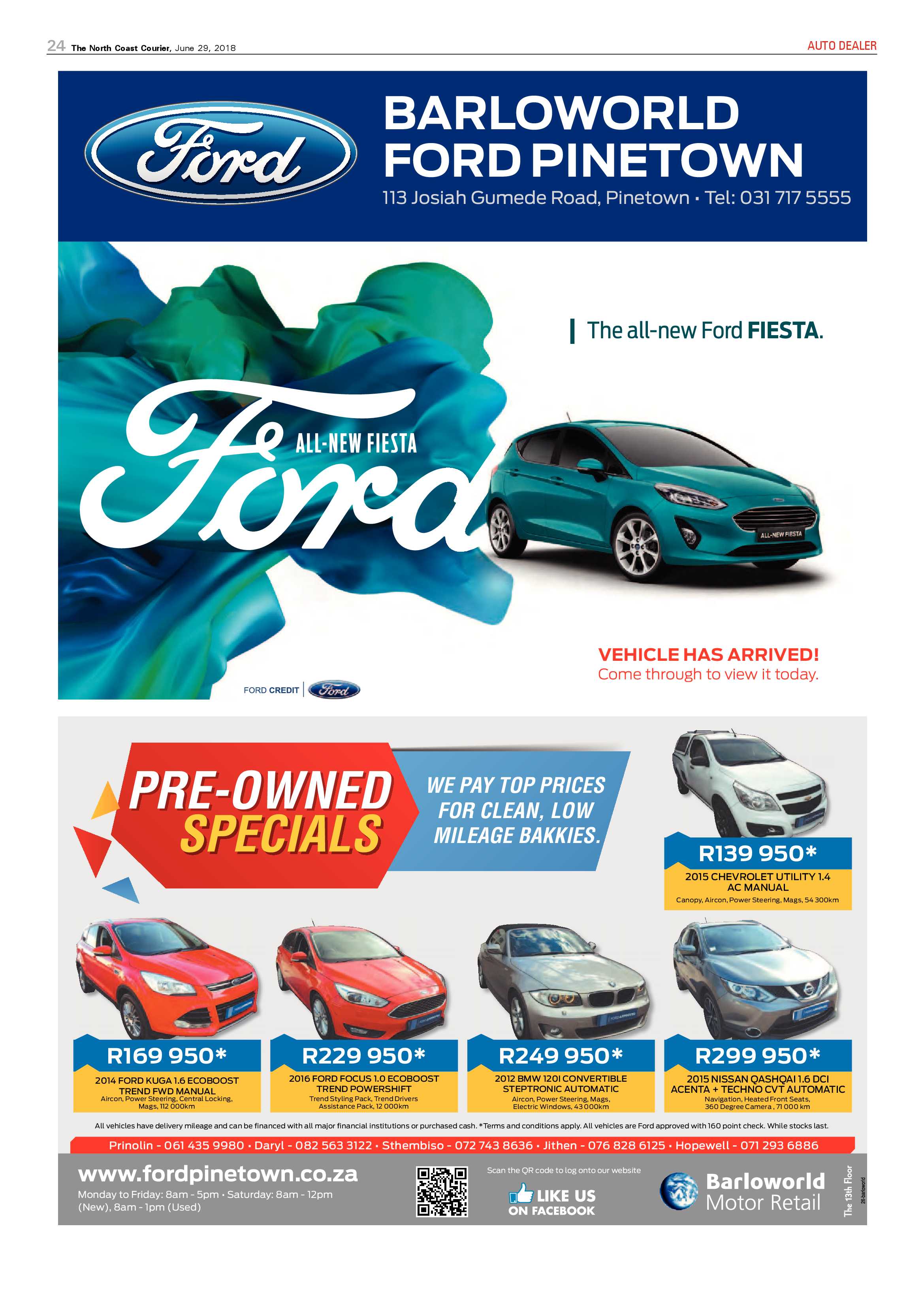 The North Coast Courier – 29 June 2018 page 24