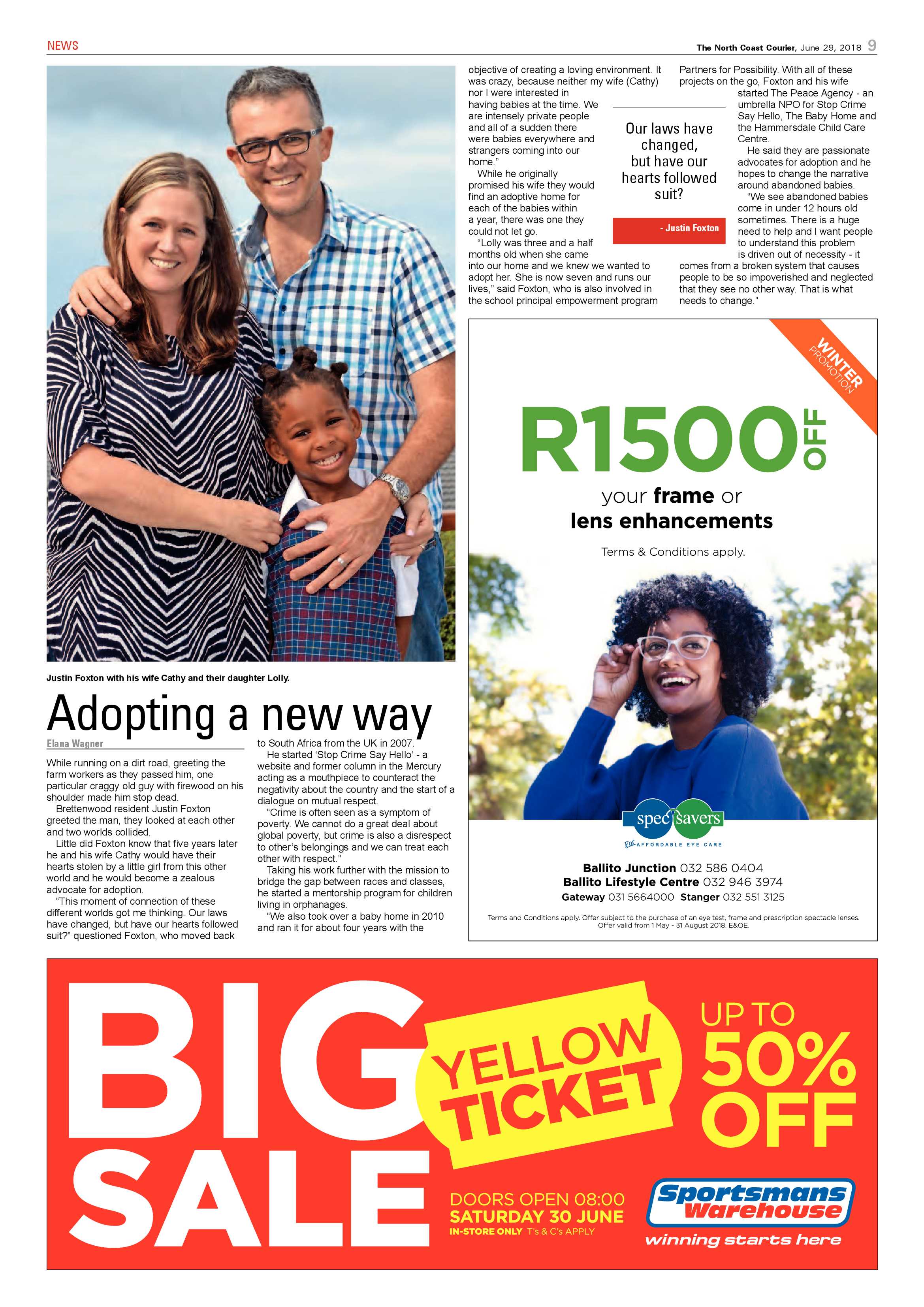 The North Coast Courier – 29 June 2018 page 9