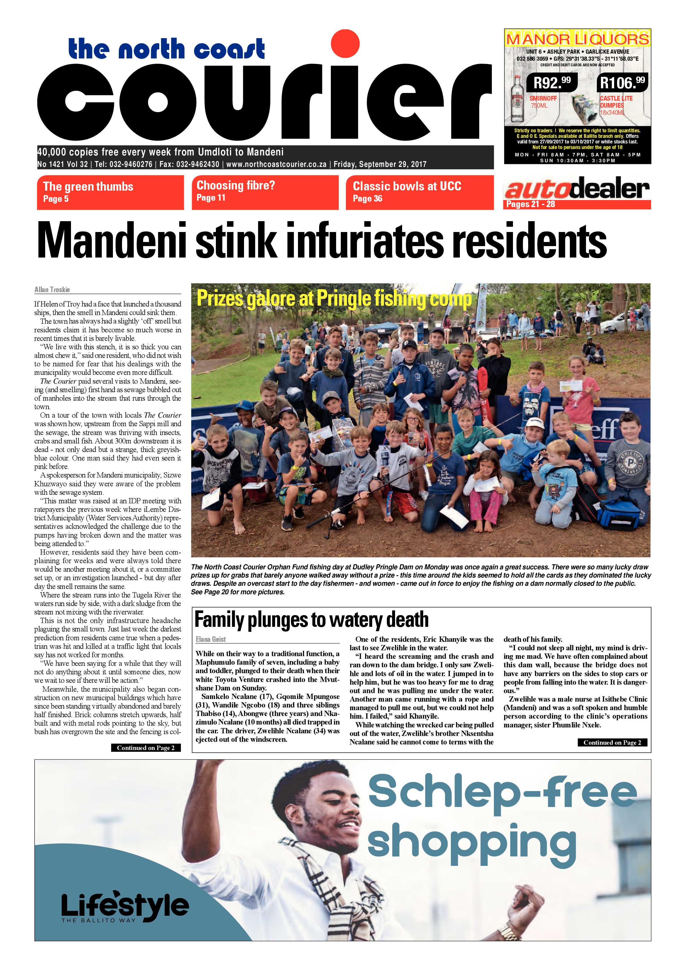 The North Coast Courier – 29 September 2017 page 1