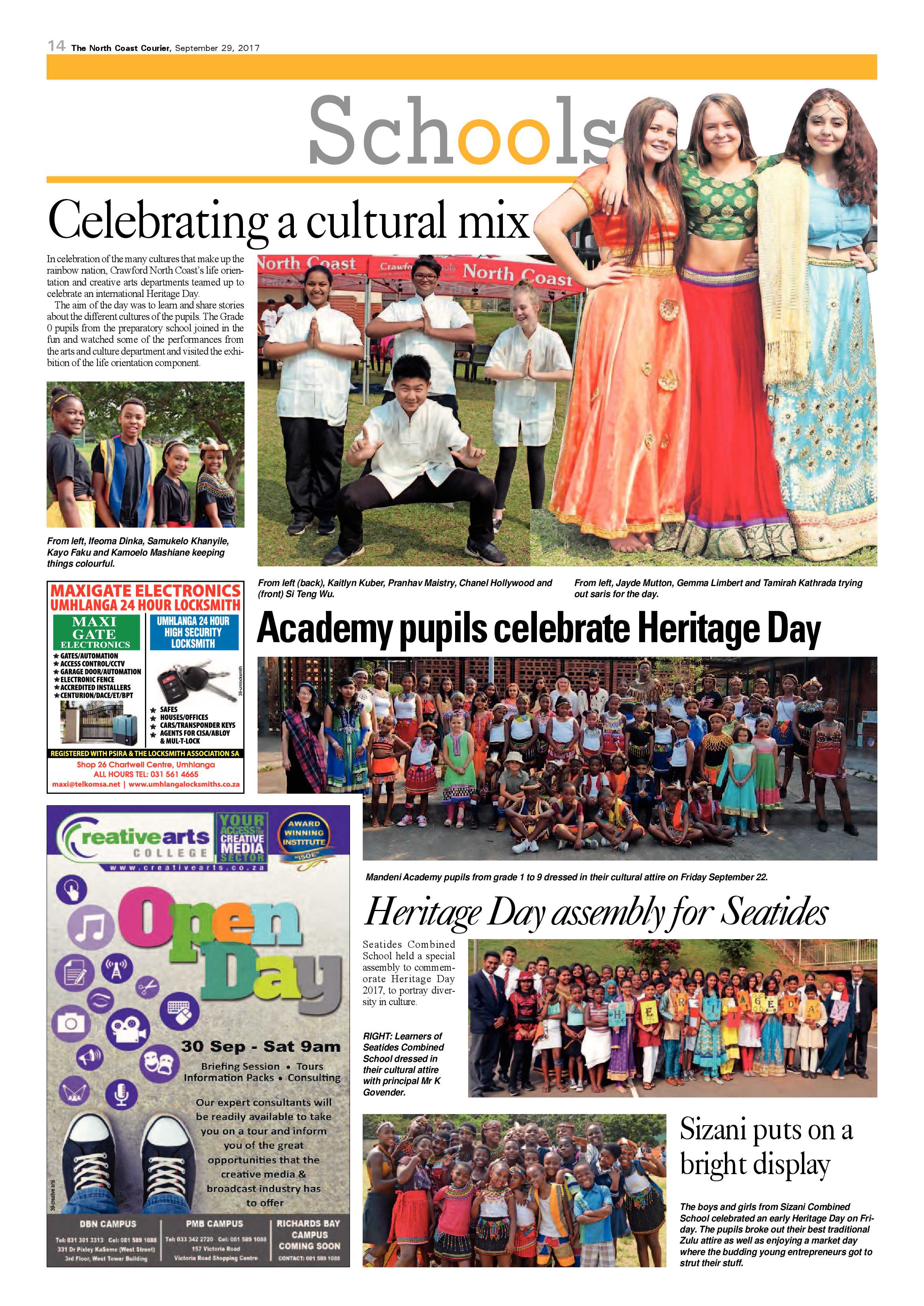The North Coast Courier – 29 September 2017 page 14