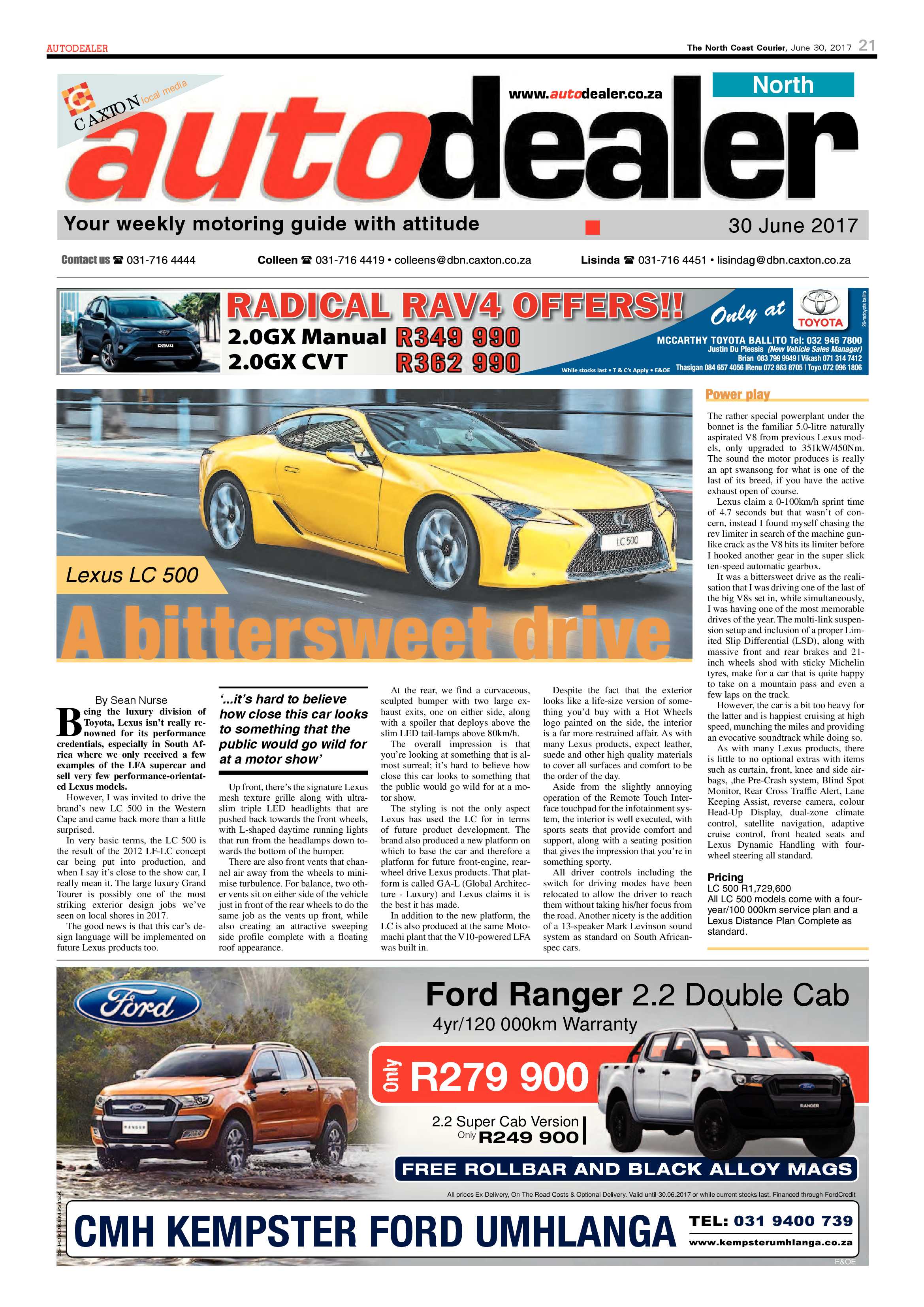 The North Coast Courier – 30 June 2017 page 21