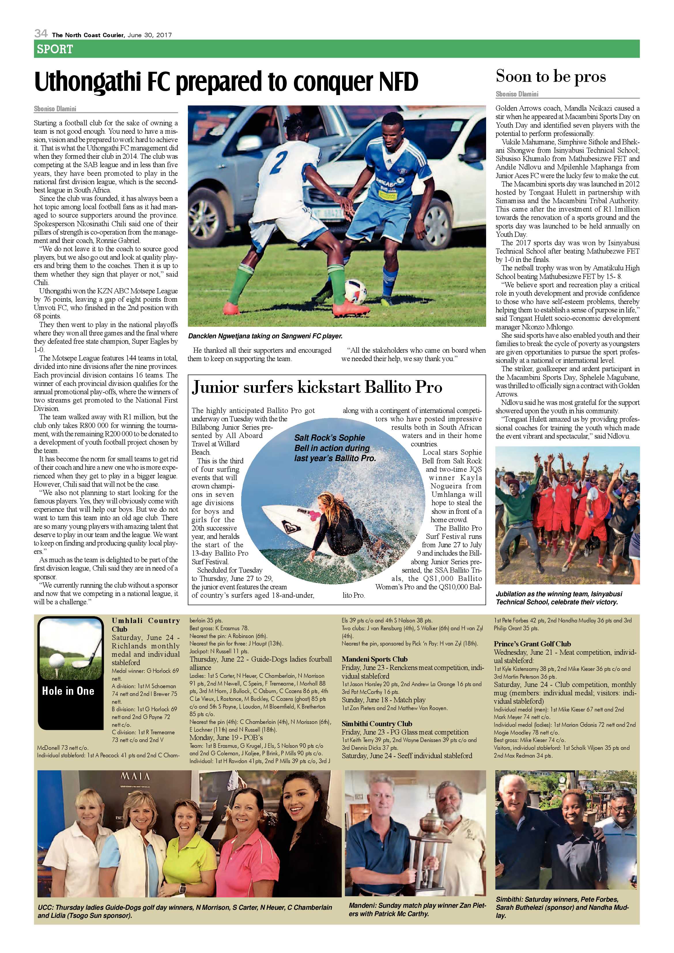 The North Coast Courier – 30 June 2017 page 34