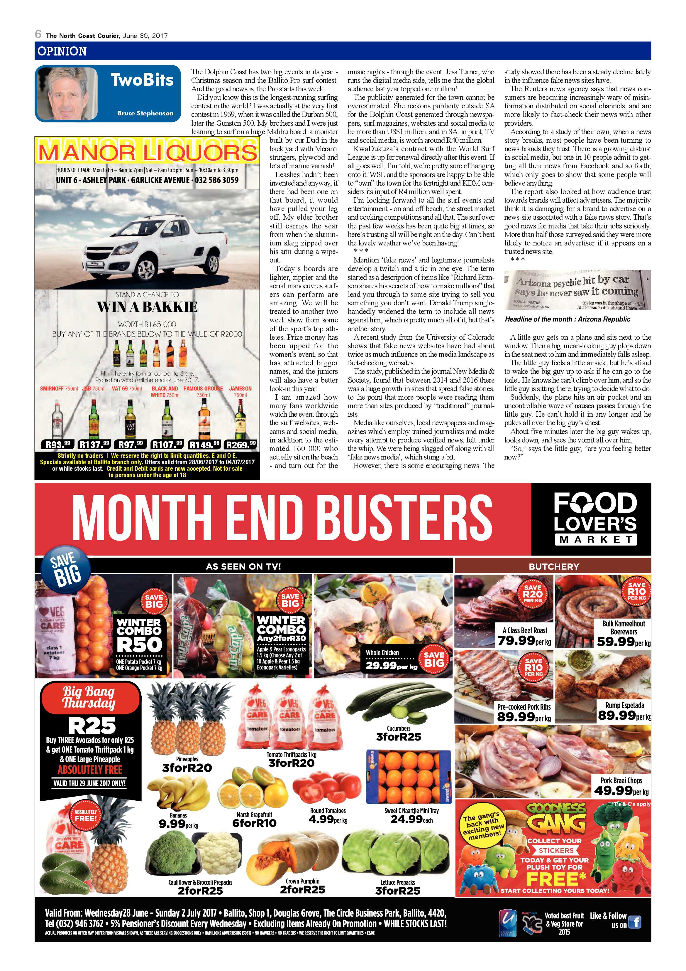 The North Coast Courier – 30 June 2017 page 6