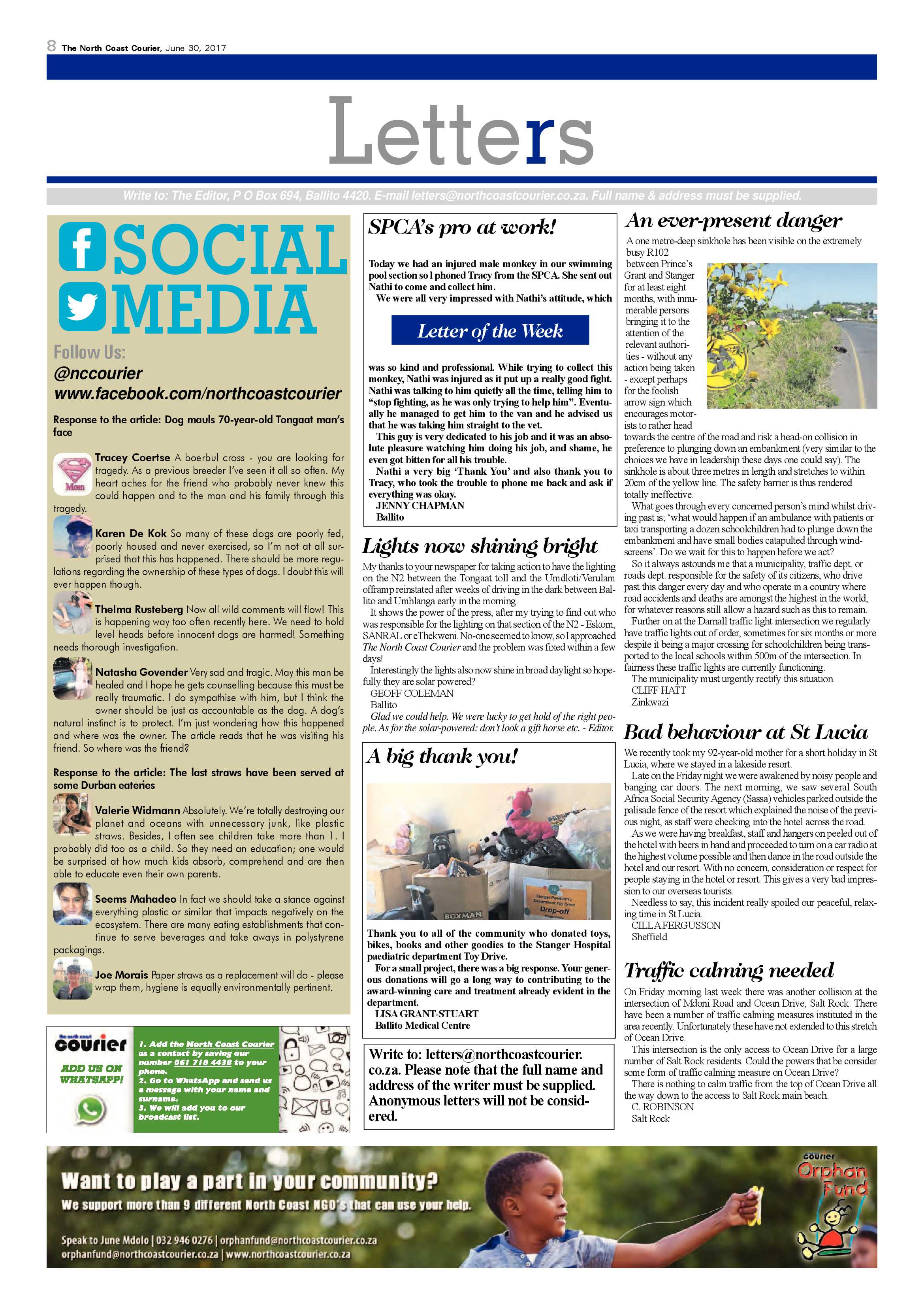The North Coast Courier – 30 June 2017 page 8