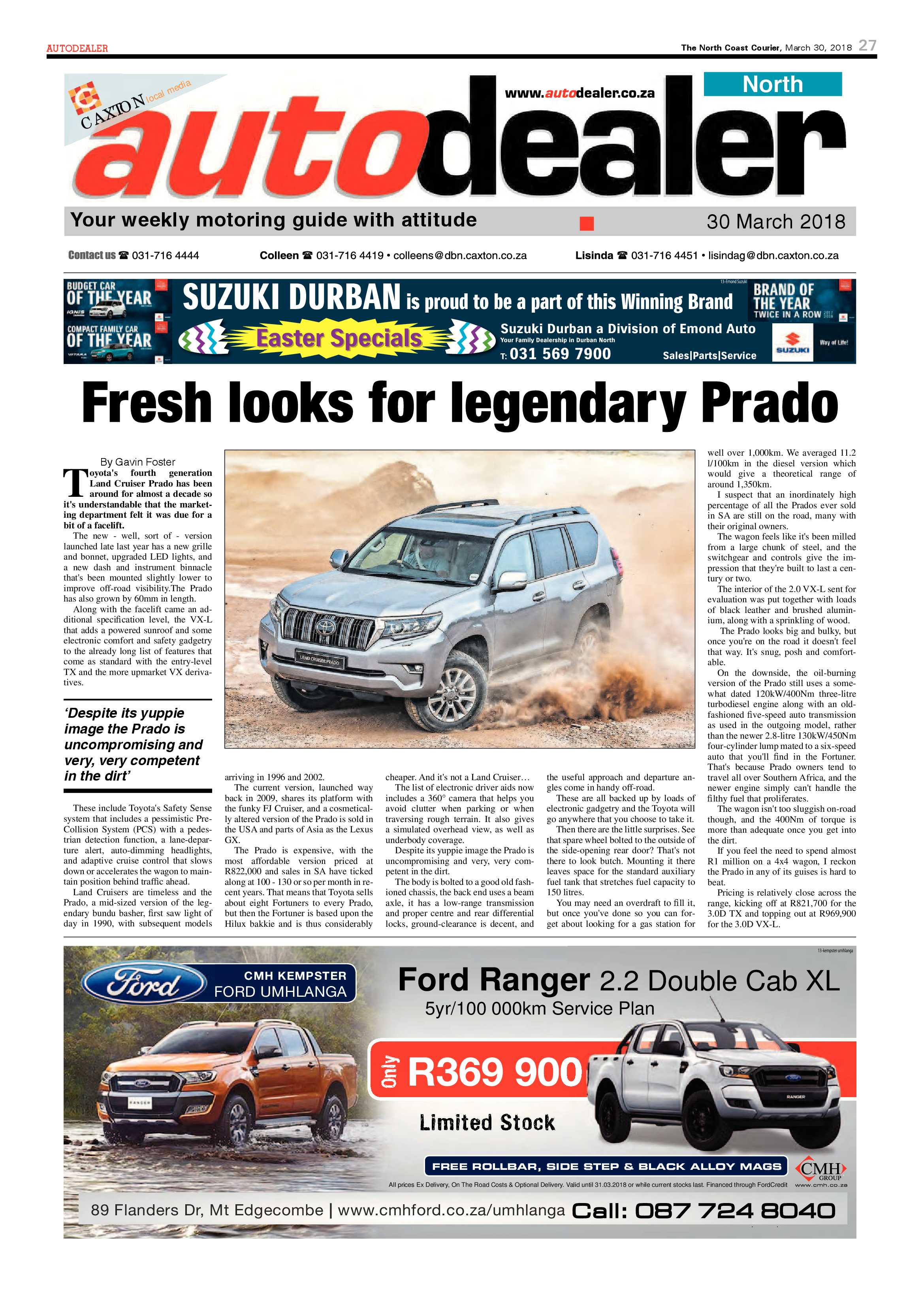 The North Coast Courier – 30 March 2018 page 27