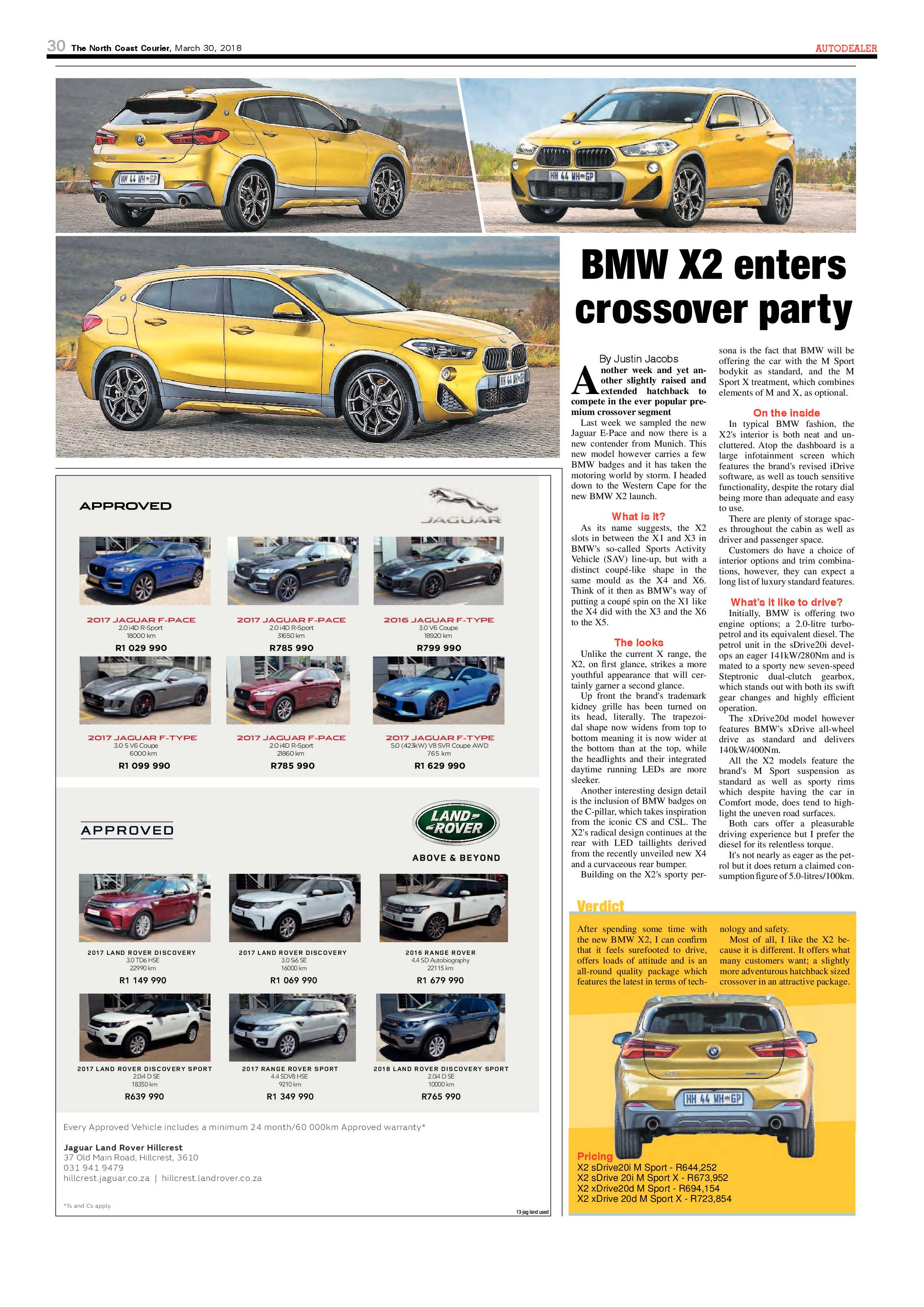 The North Coast Courier – 30 March 2018 page 30