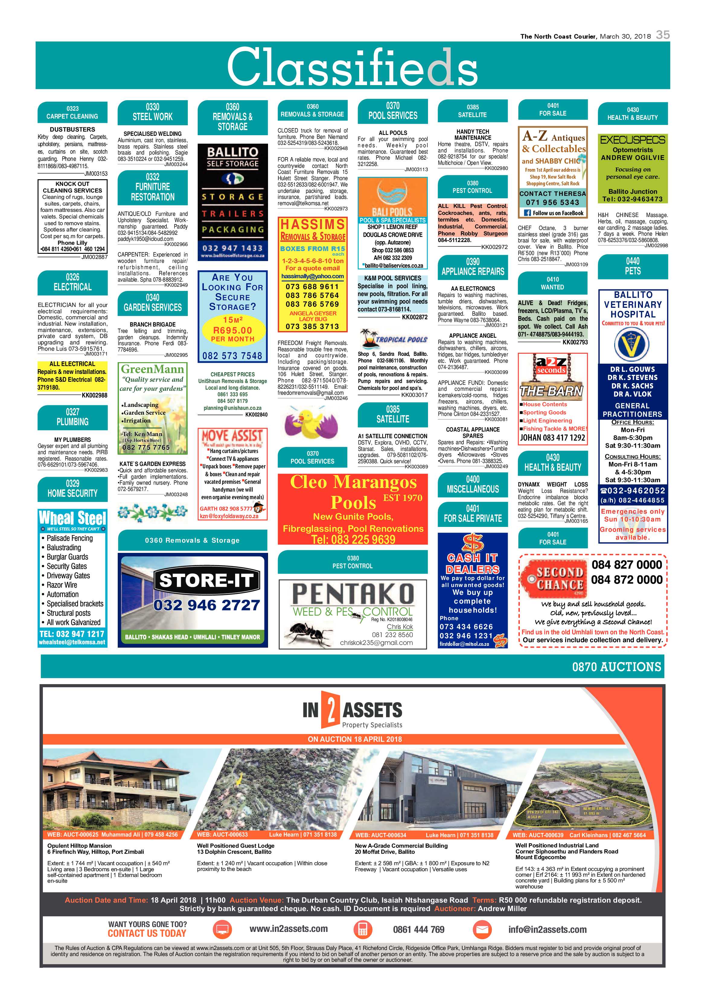 The North Coast Courier – 30 March 2018 page 35