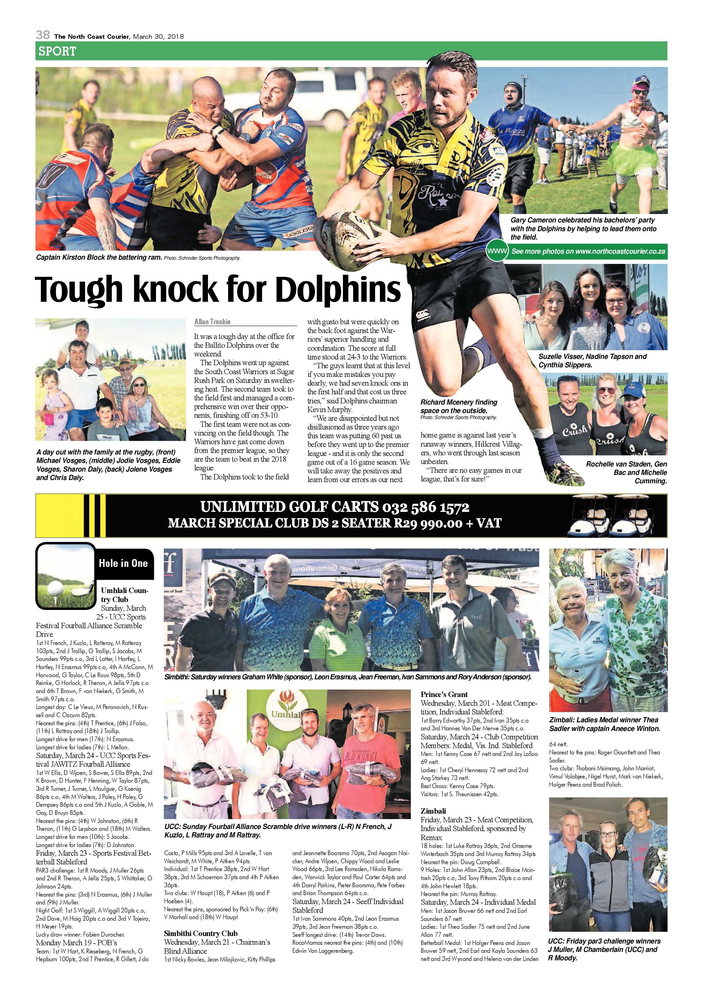 The North Coast Courier – 30 March 2018 page 38