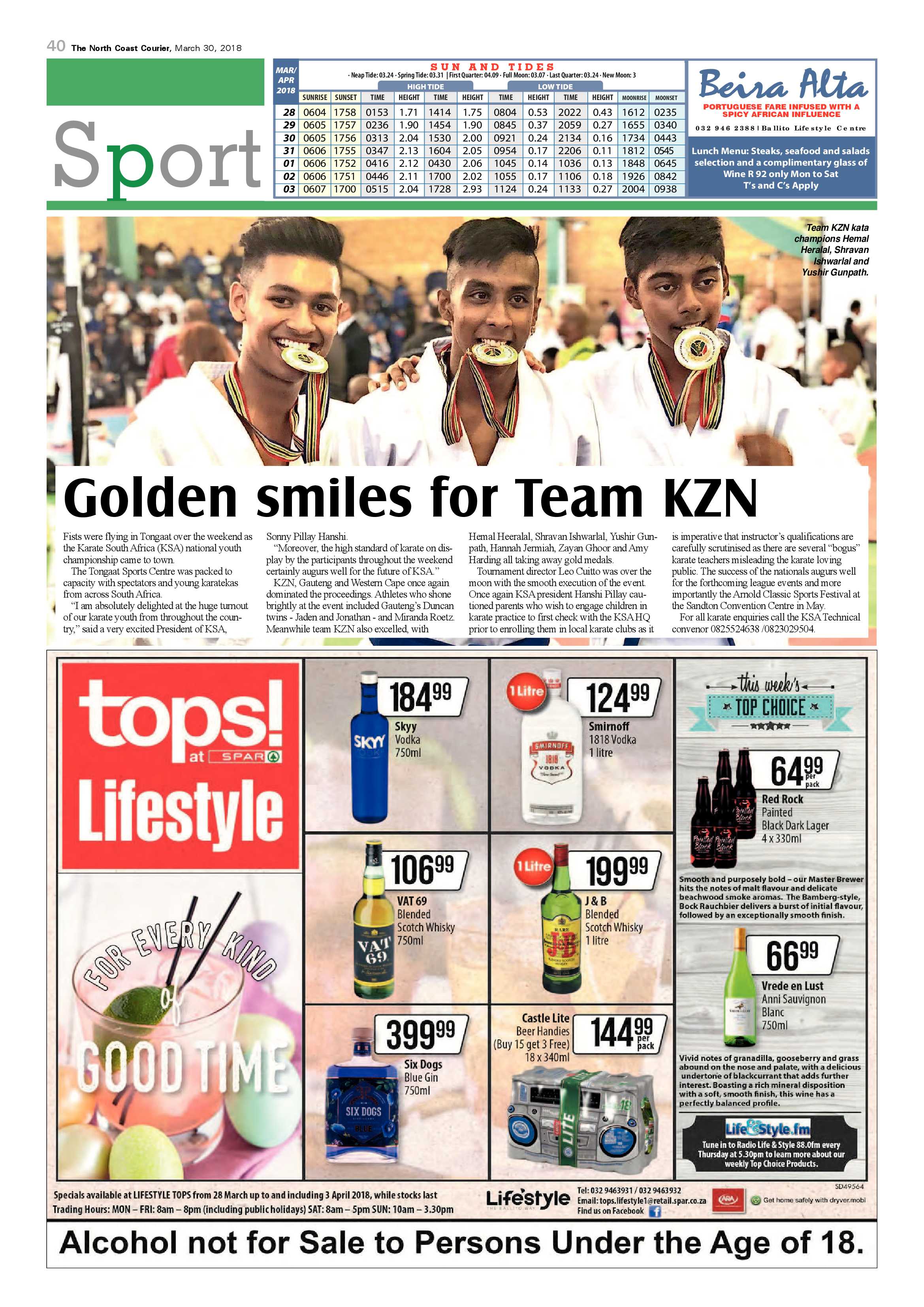 The North Coast Courier – 30 March 2018 page 40