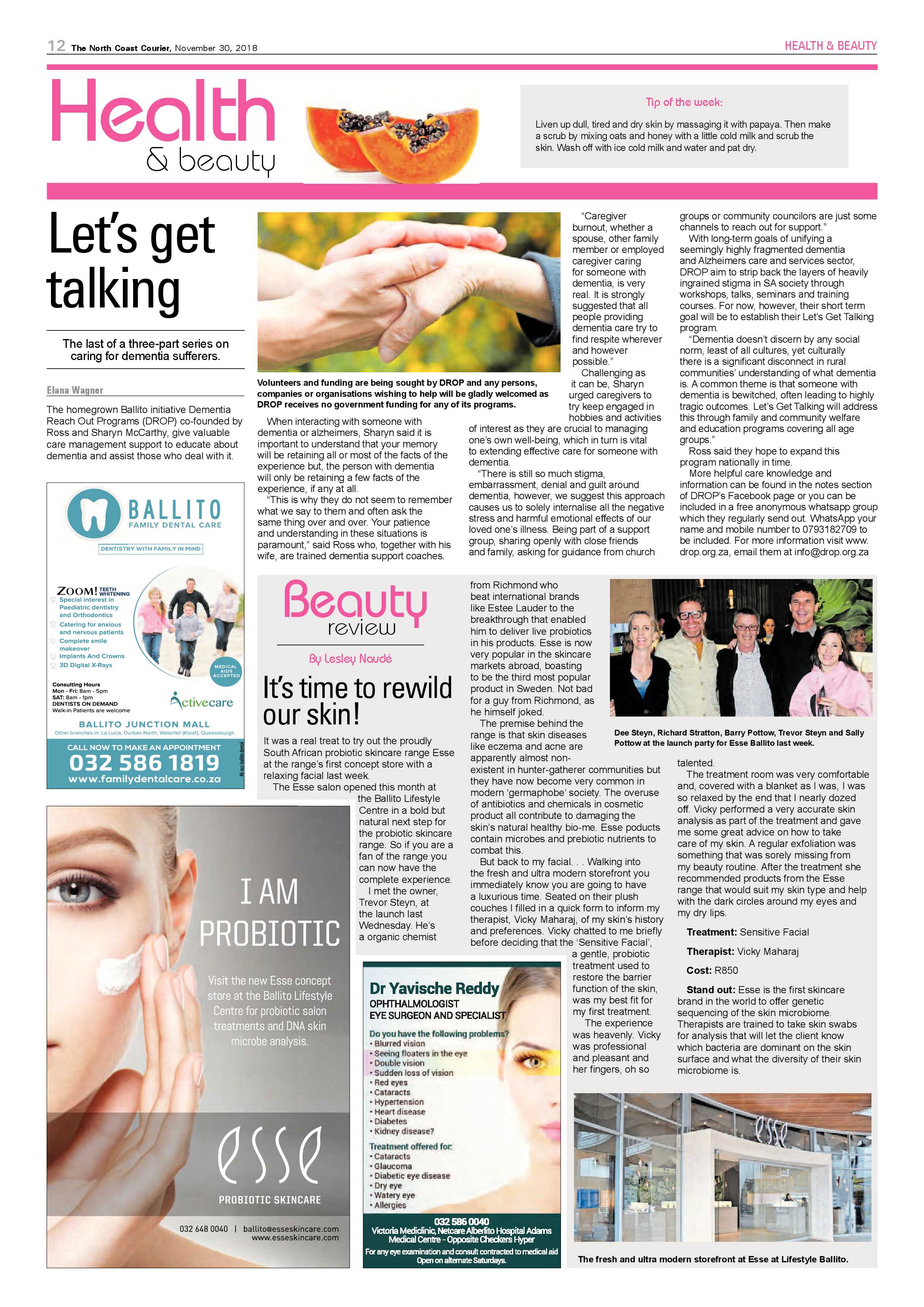 The North Coast Courier – 30 November 2018 page 12
