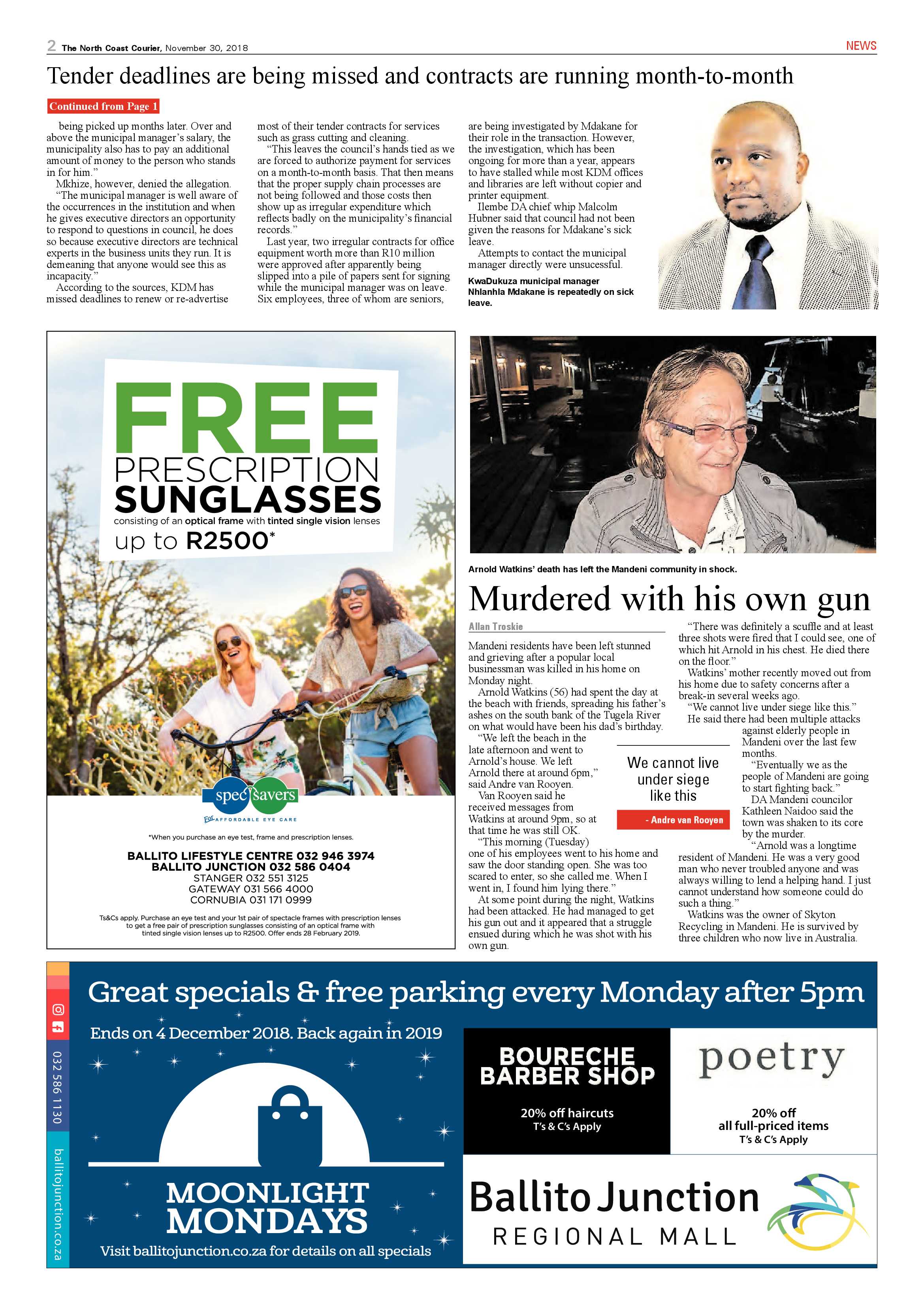 The North Coast Courier – 30 November 2018 page 2