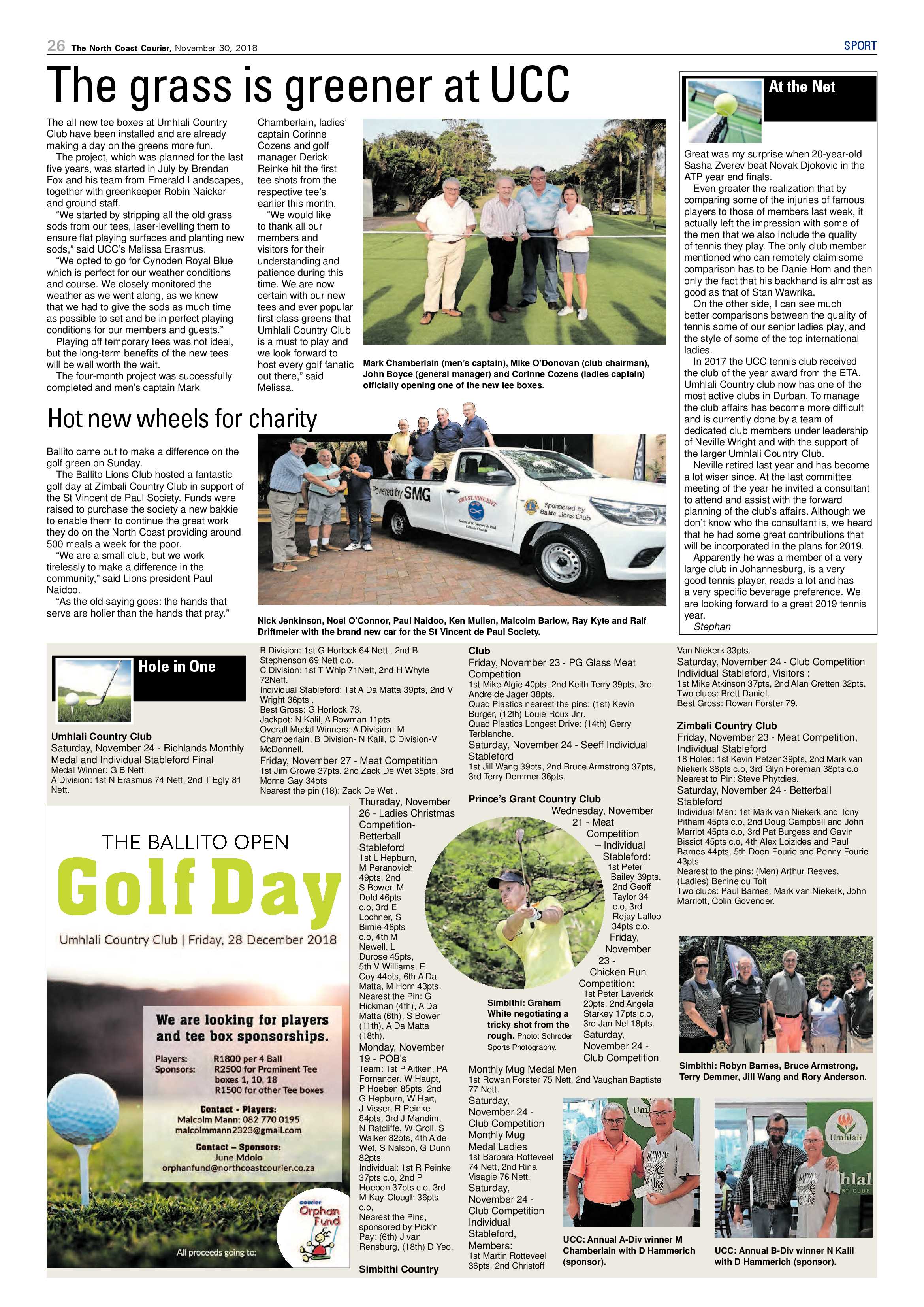 The North Coast Courier – 30 November 2018 page 26