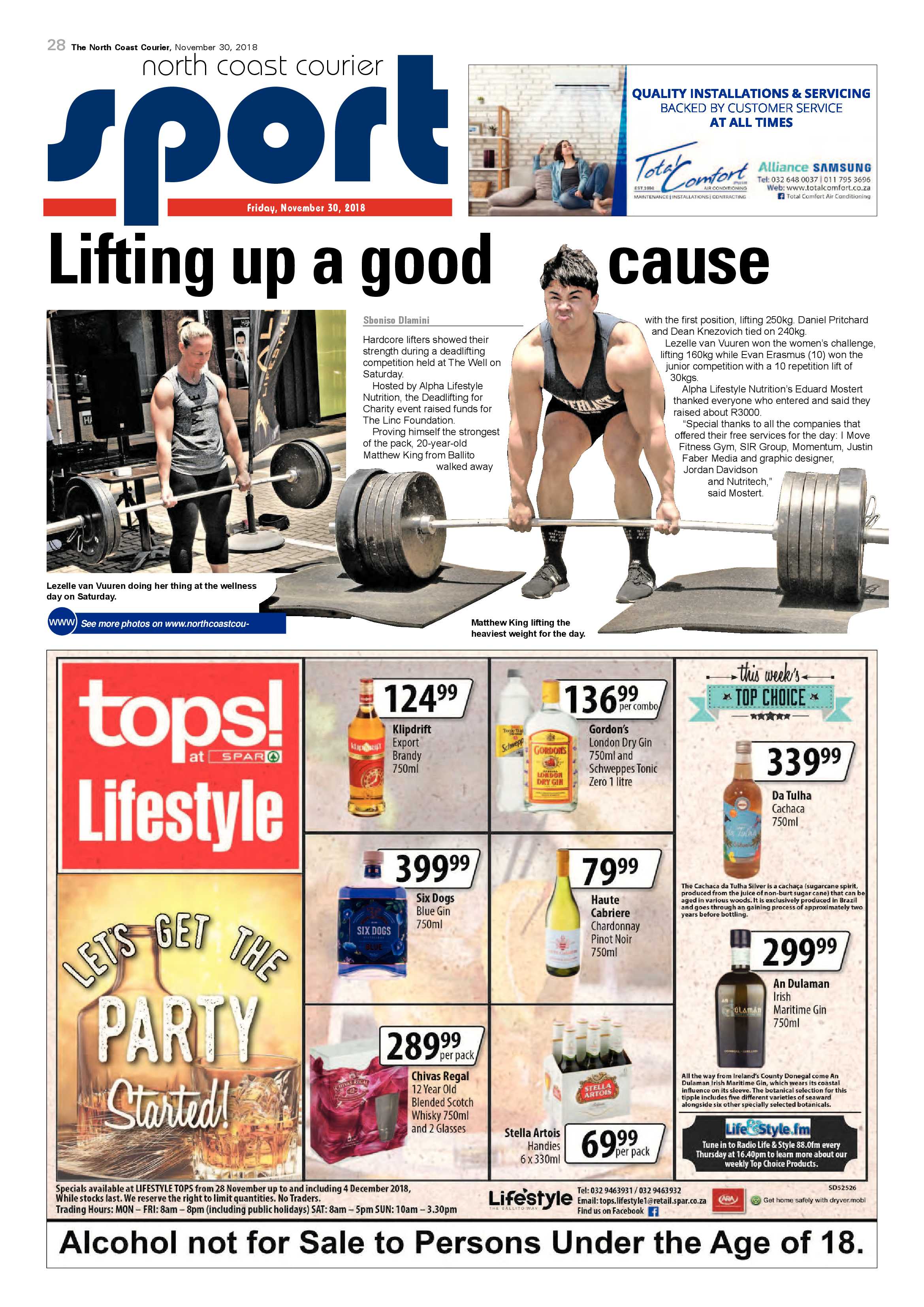 The North Coast Courier – 30 November 2018 page 28
