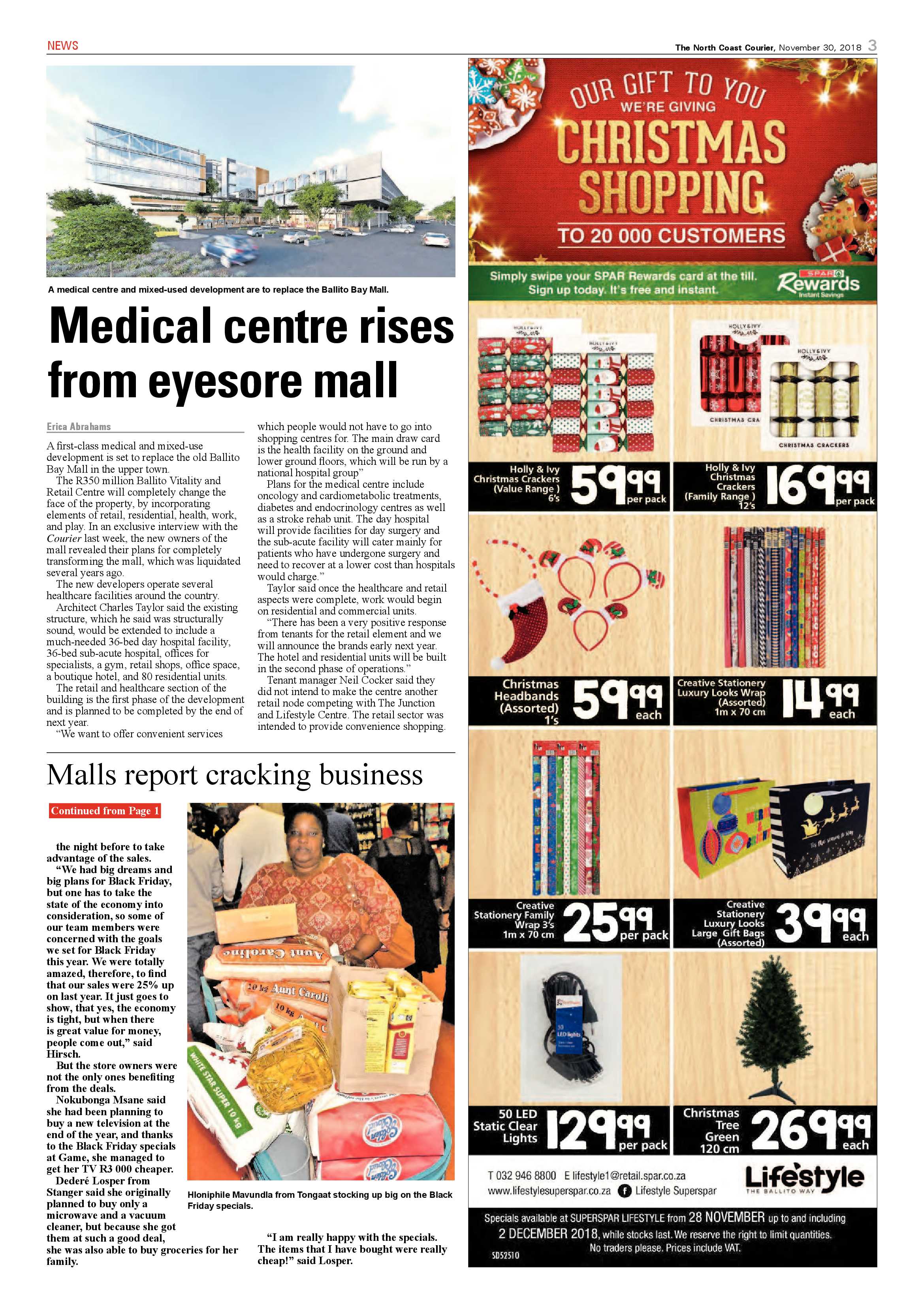 The North Coast Courier – 30 November 2018 page 3