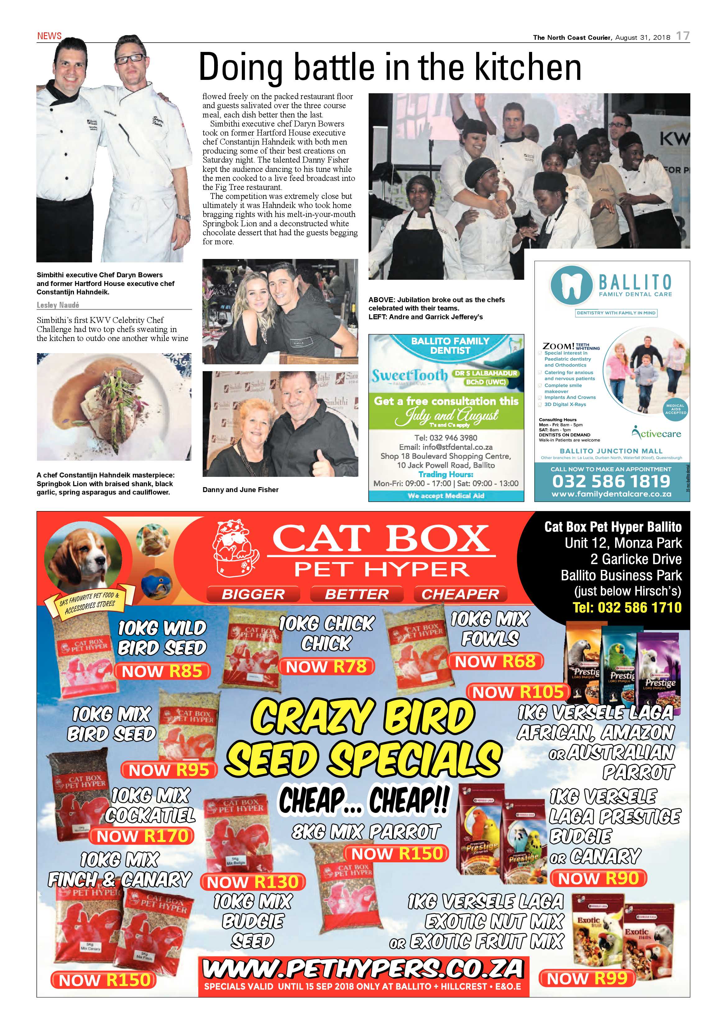 The North Coast Courier – 31 August 2018 page 17