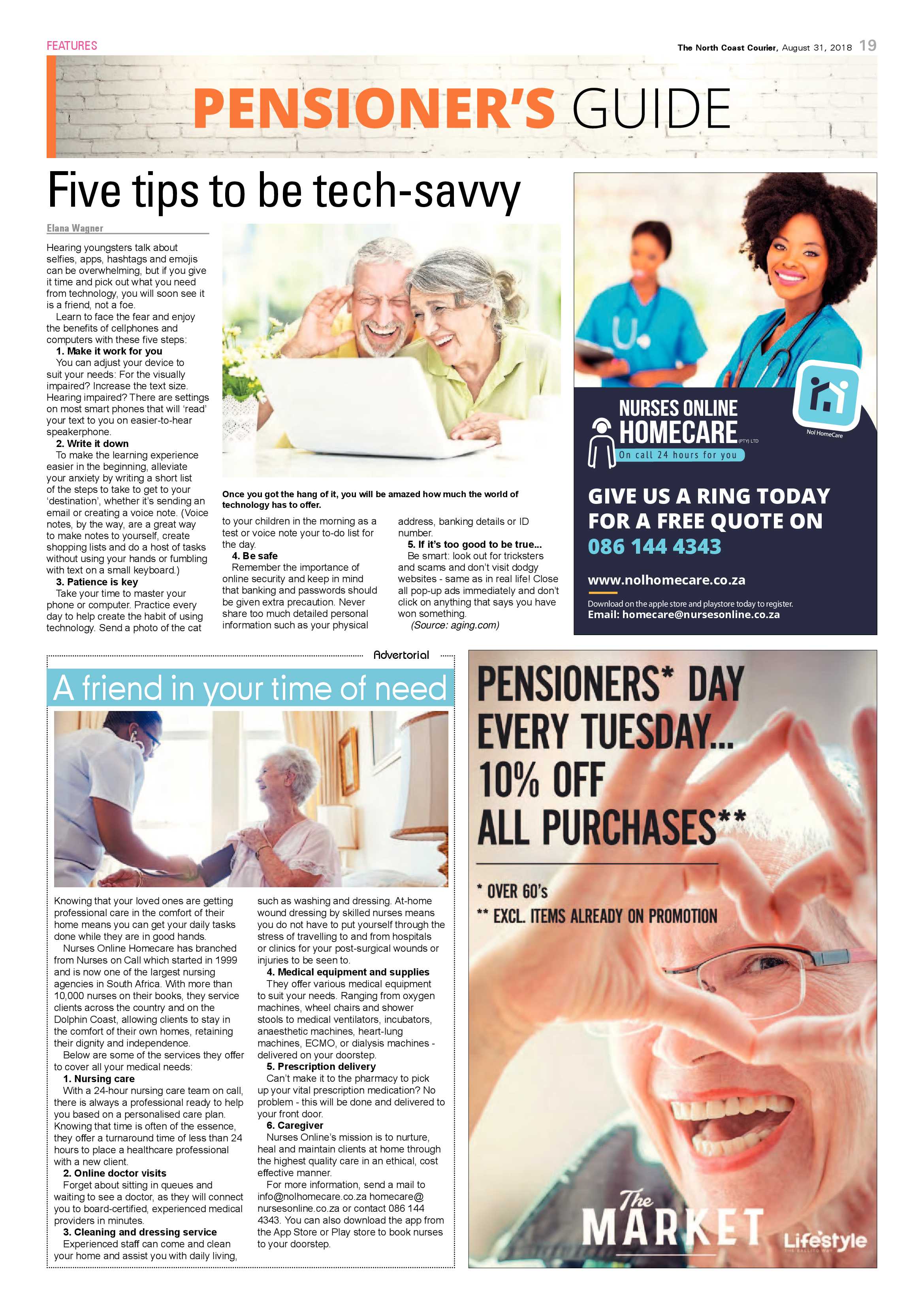 The North Coast Courier – 31 August 2018 page 19