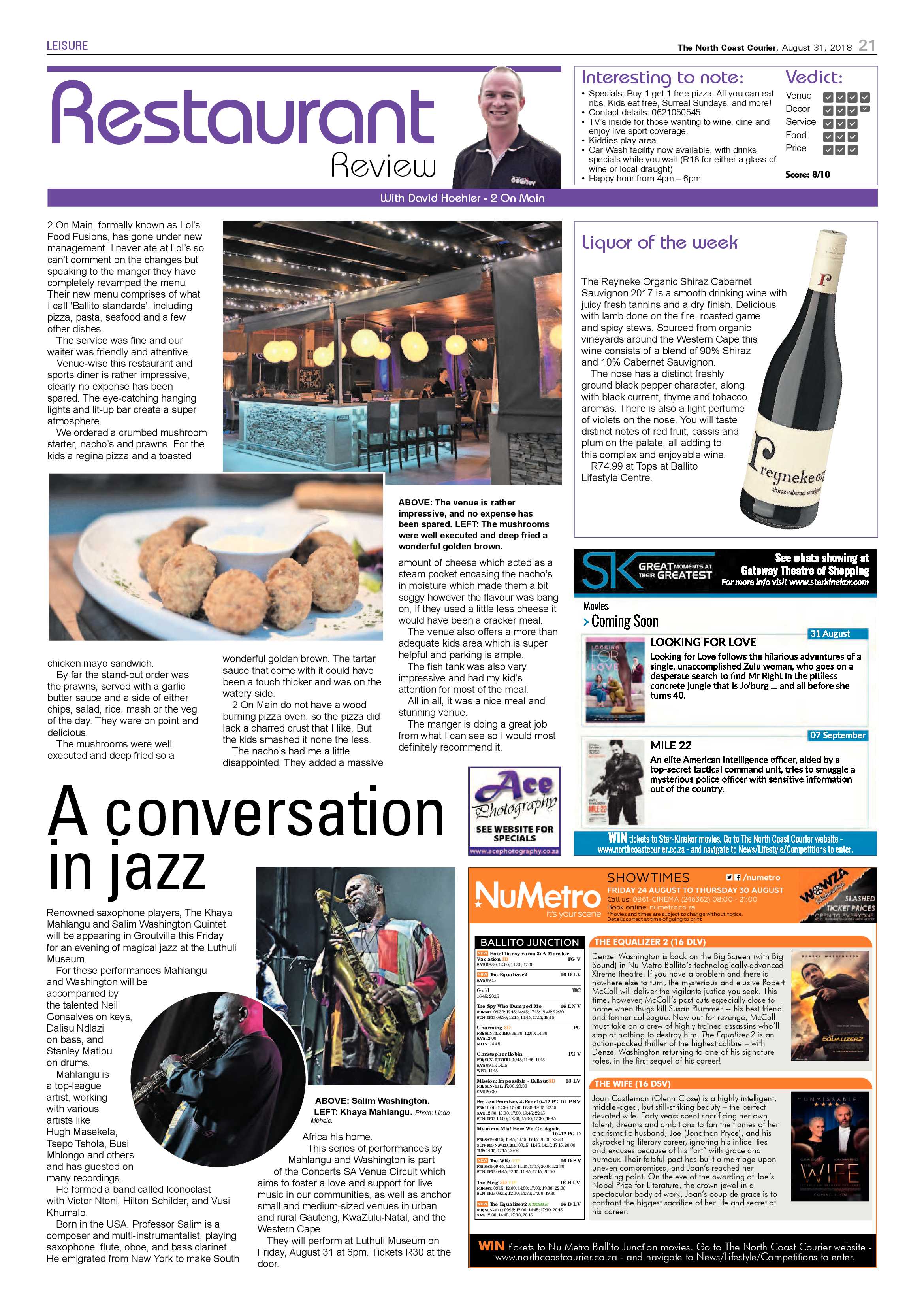 The North Coast Courier – 31 August 2018 page 21