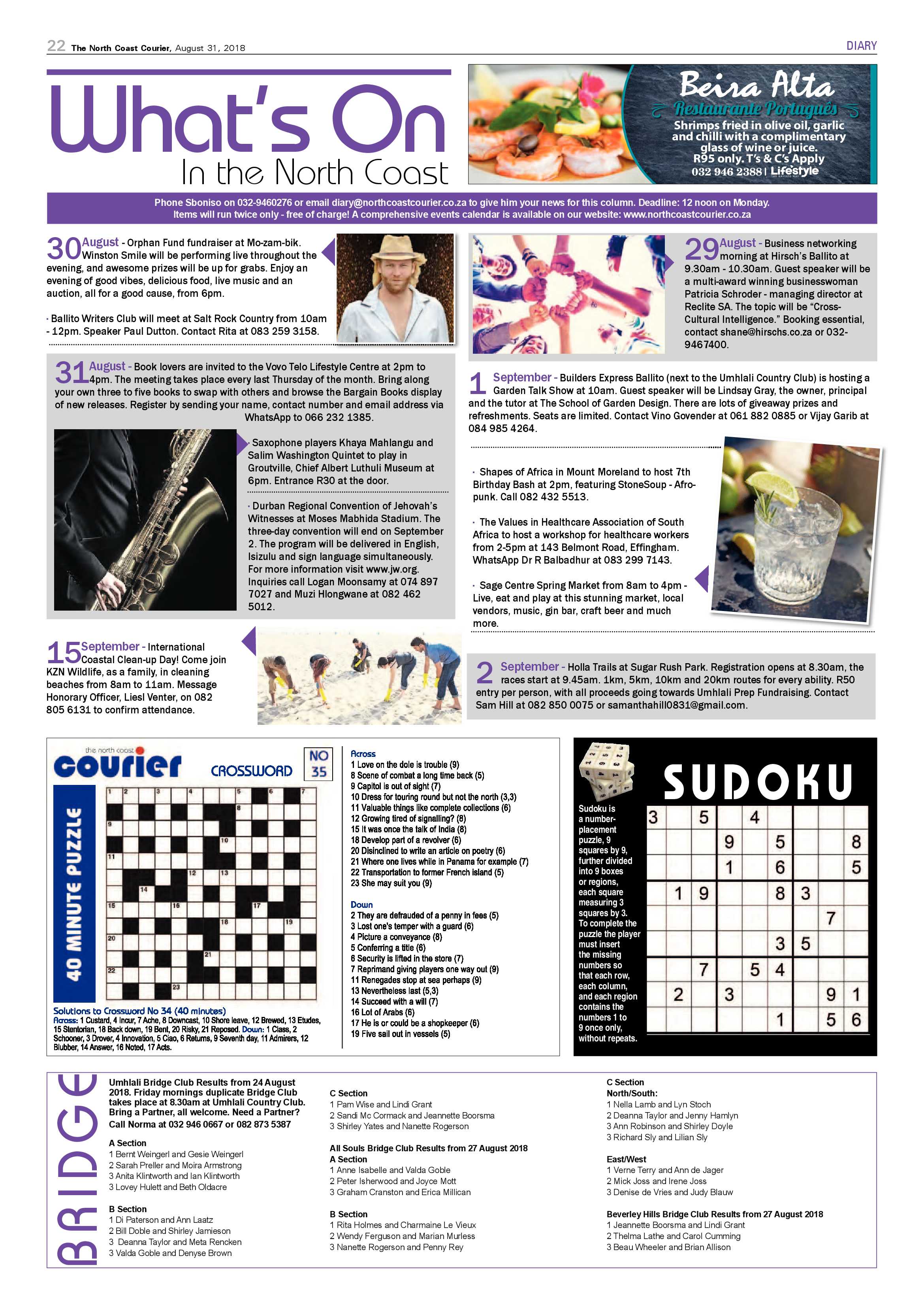 The North Coast Courier – 31 August 2018 page 22